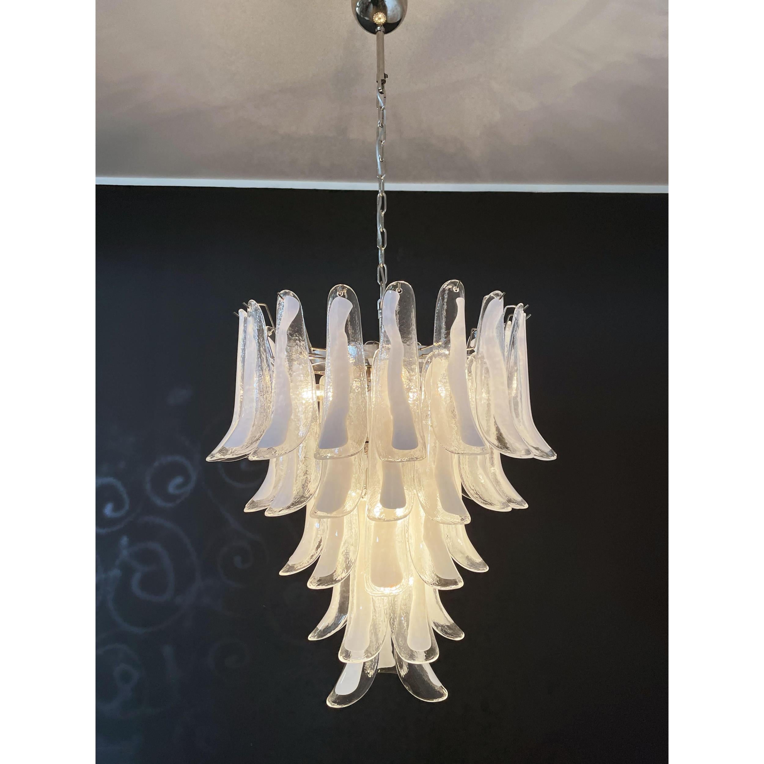 Mazzega Petals Chandelier - Modern Glass Flower Ceiling Light Fixture for Dining Room, Living Room & Bedroom | Elegant Lighting Decor for Home & Office