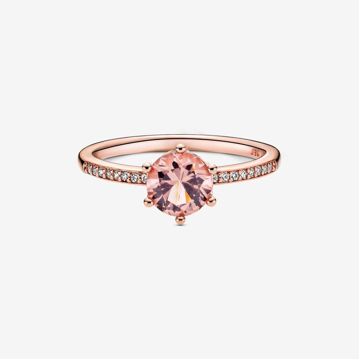 PANDORA Tiara Wishbone Ring for Women - 14k Rose Gold Cubic Zirconia Ring - Elegant Gift for Her with Gift Box - Perfect for Anniversaries, Birthdays & Valentine's Day