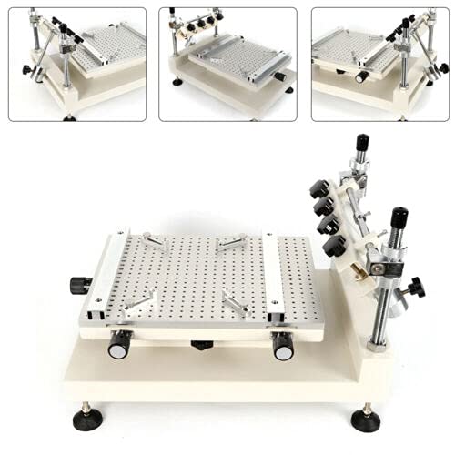 LOYALHEARTDY 3040 High Precision Manual Solder Paste Printer - SMT Stencil Printer for PCB Assembly | Perfect for DIY Electronics & Circuit Board Prototyping