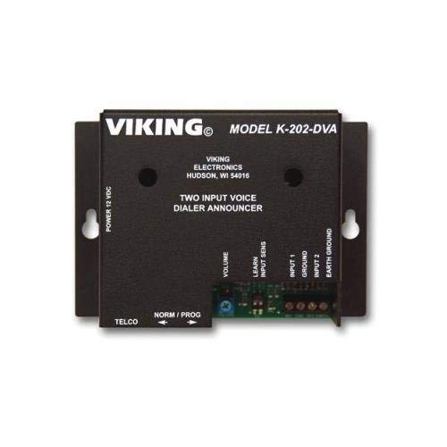 Viking Electronics VK-K-202-DVA 2-Input Multi-Number Auto Dialer White Box - Perfect for Home Security & Business Alarm Systems