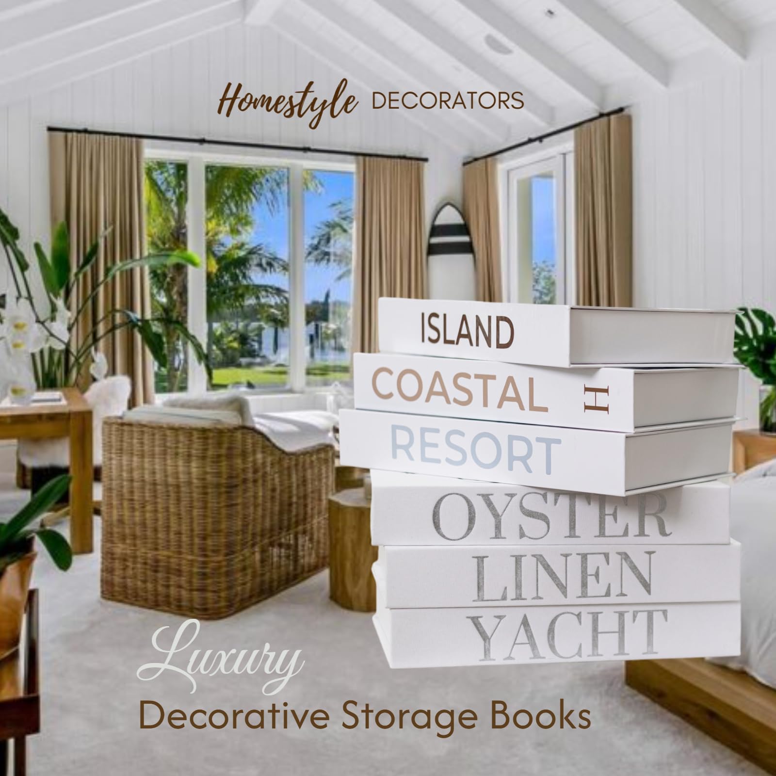 Decorative Storage Books – Stylish & Functional Home Organization for Living Room, Bedroom & Office