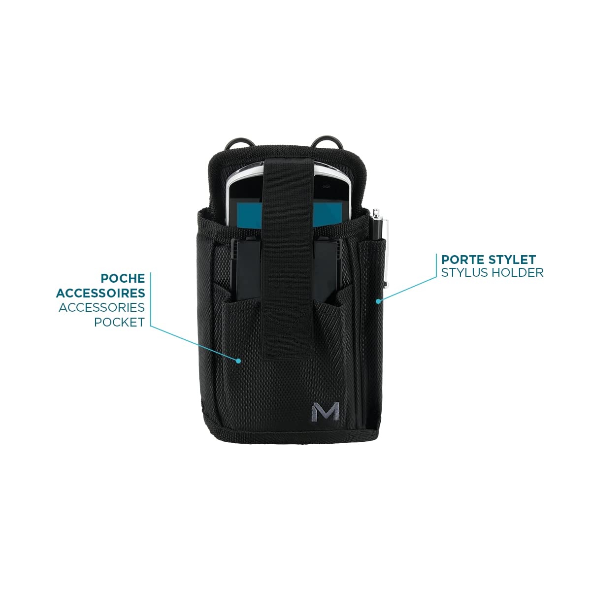 Hands-Free Holster for Handheld Mobile Computer & Smartphone - Belt Clip Carrying Case Pouch (Size S) - Perfect for Warehouse, Delivery & Outdoor Work
