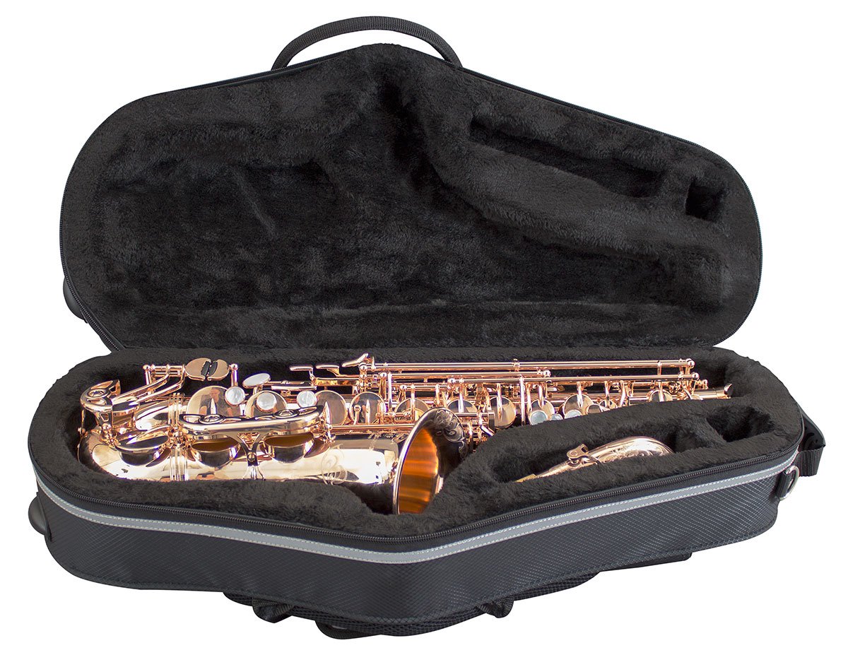Champion Cases Alto Saxophone Case - Durable & Lightweight Saxophone Carrying Case for Professional & Student Musicians - Perfect for School, Band Practice & Travel