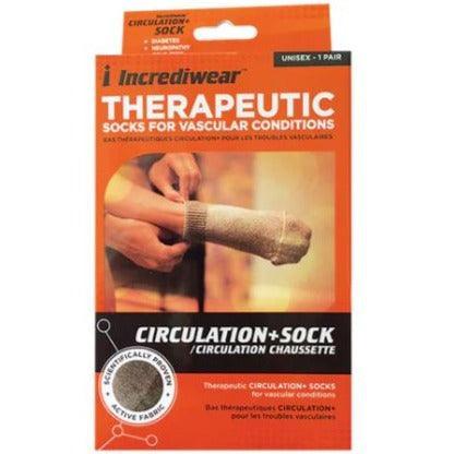 Incrediwear Circulation+ Socks - Low Cut Ankle Socks for Improved Blood Flow & Recovery (Grey) - Ideal for Running, Hiking & Post-Workout Recovery