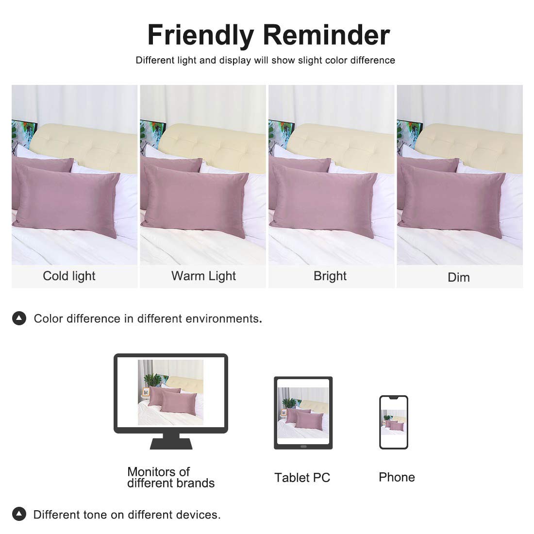 Luxury Queen Satin Pillowcase Set of 2 with Zipper - Super Soft Silky Pillow Covers 21x31 Inches in Mauve for Bedroom, Hotel, and Gift Giving