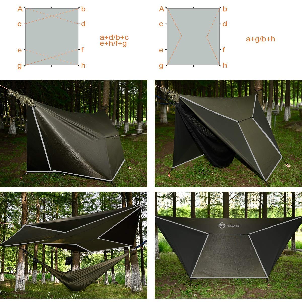 OneWind Hammock Rain Fly & Insulated Quilt Set for Winter Camping - Waterproof Shelter & Warmth for Outdoor Adventures in Cold Weather