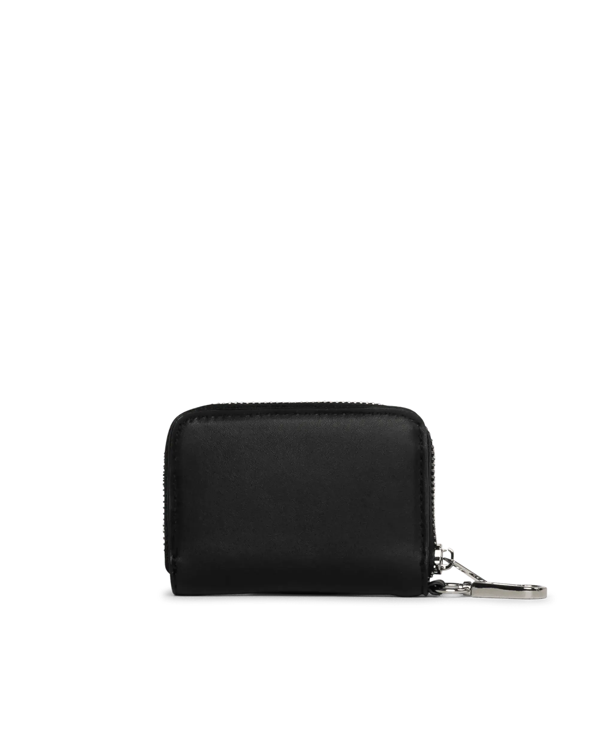 Mini Logo Print Zip Cardholder - Slim RFID Blocking Wallet for Men & Women - Perfect for Travel, Business & Everyday Use