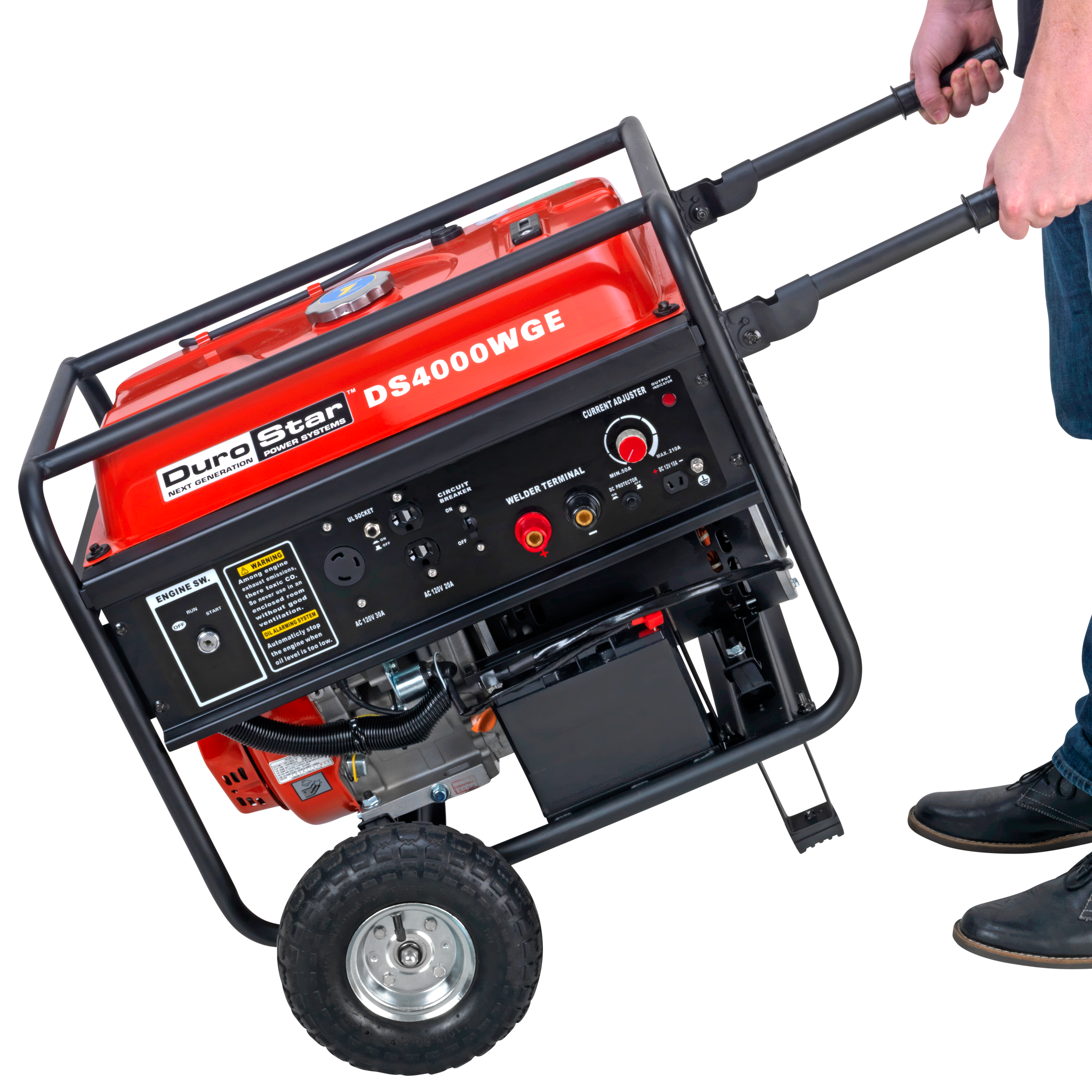 210 Amp Gasoline Portable Welding Generator - Dual Power Welder & Generator for Construction, Farm & Emergency Use