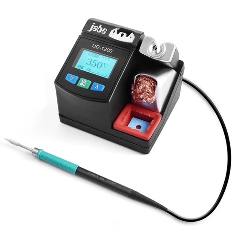 UD-1200 Lead-Free Soldering Station with 2.5S Fast Heating & Dual Channel Power - T245/C245 Soldering Iron for Phone PCB Repair | Electronics DIY, Circuit Board Maintenance, Home Workshop Tool