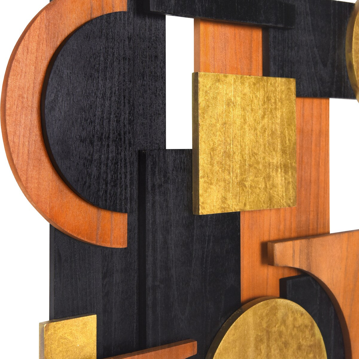 Handmade Amber Embraces I & II Dimensional Solid Wood Wall Art - Unique Home Decor for Living Room, Bedroom & Office