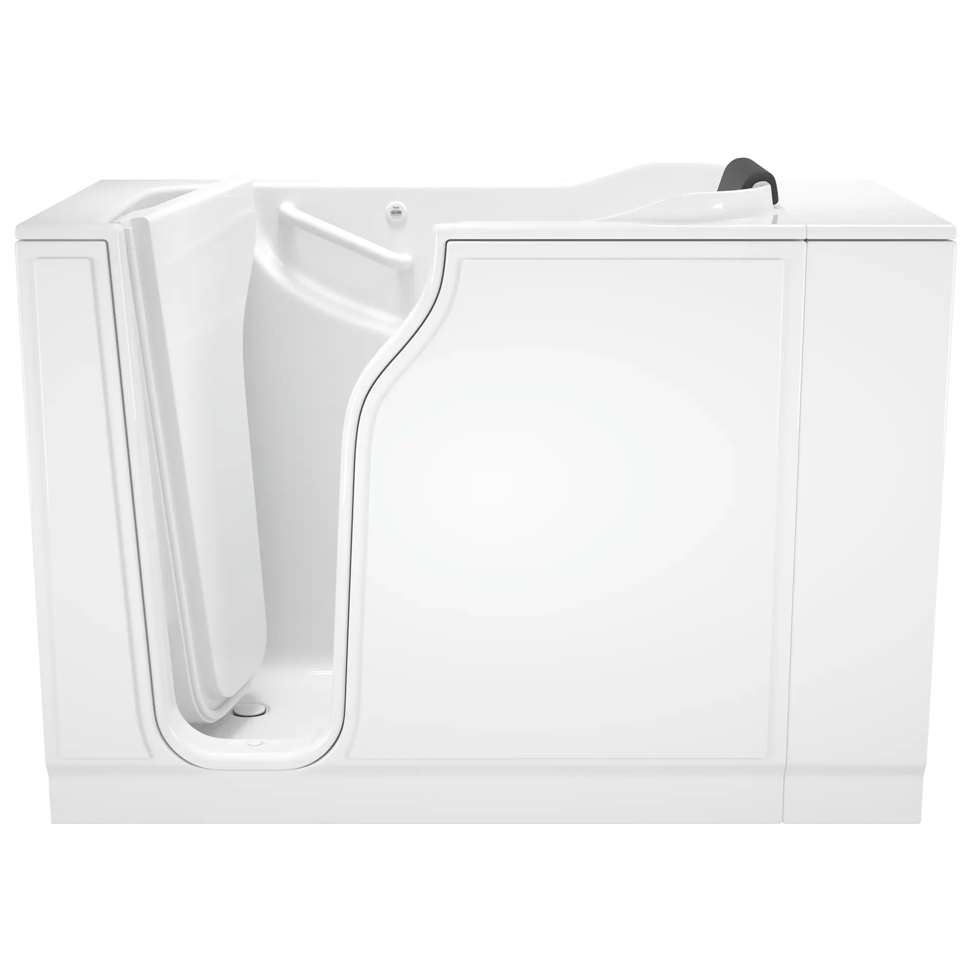 Premium Gelcoat 30 x 52 Inch Walk-in Bathtub with Soaker System - Left Hand Drain - Ideal for Elderly & Mobility Impaired - Non-Slip Safety Tub for Home Bathroom