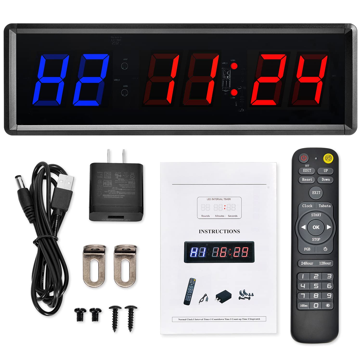 Gym Clock With Remote - 1.5