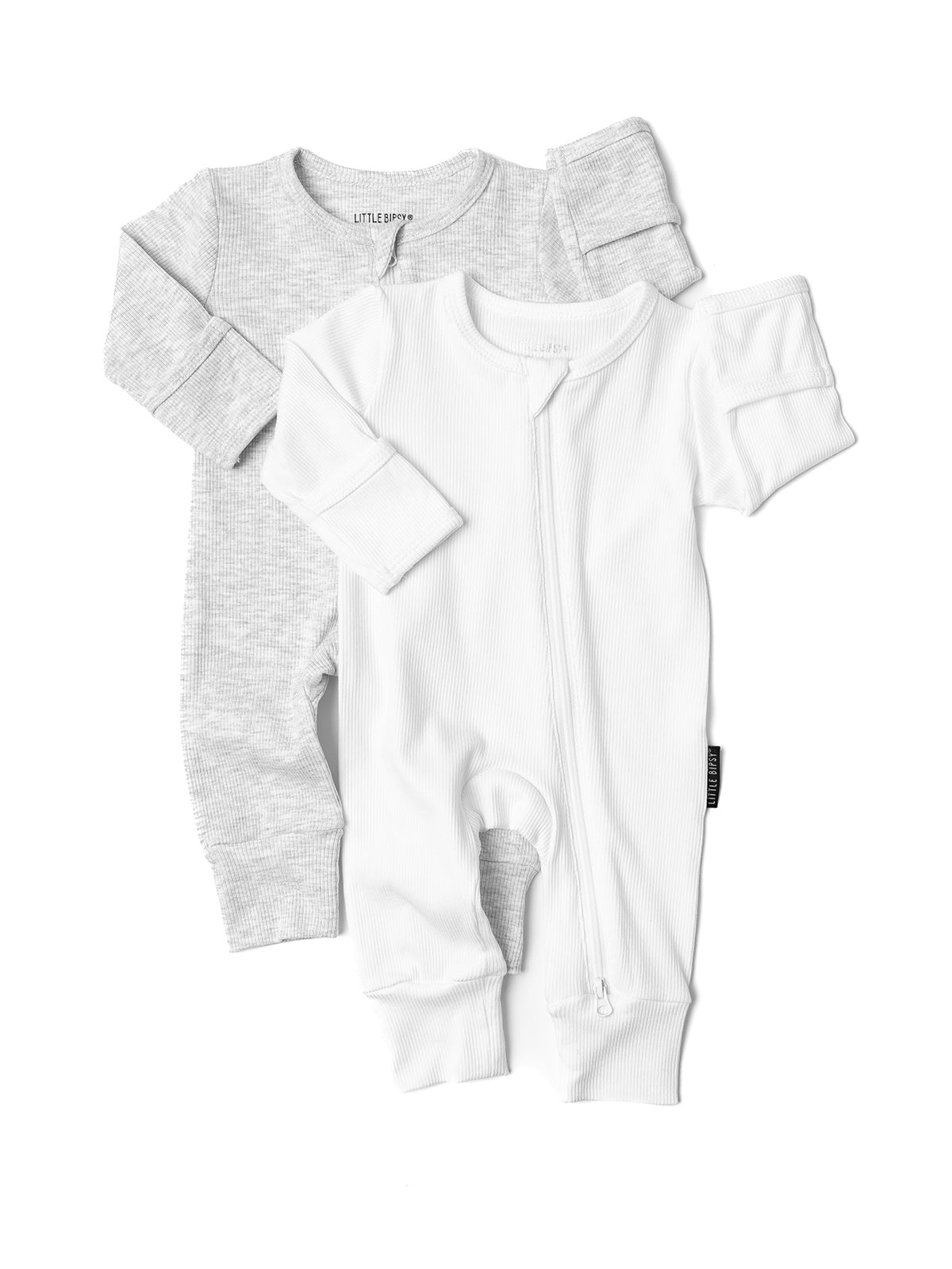 Stylish Ribbed 2-Way Zip Romper in Grey - Perfect for Casual Outings & Lounge Wear | Women's Fashion Jumpsuit