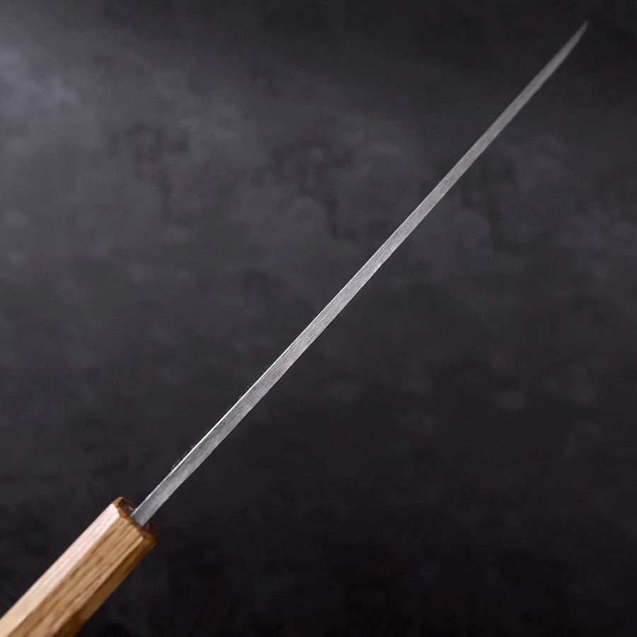 Premium Yanagiba Sushi Knife 240mm - Blue Steel #2, Kurouchi Tsuchime Finish, Urushi Handle - Perfect for Sushi Chefs & Japanese Cuisine Lovers