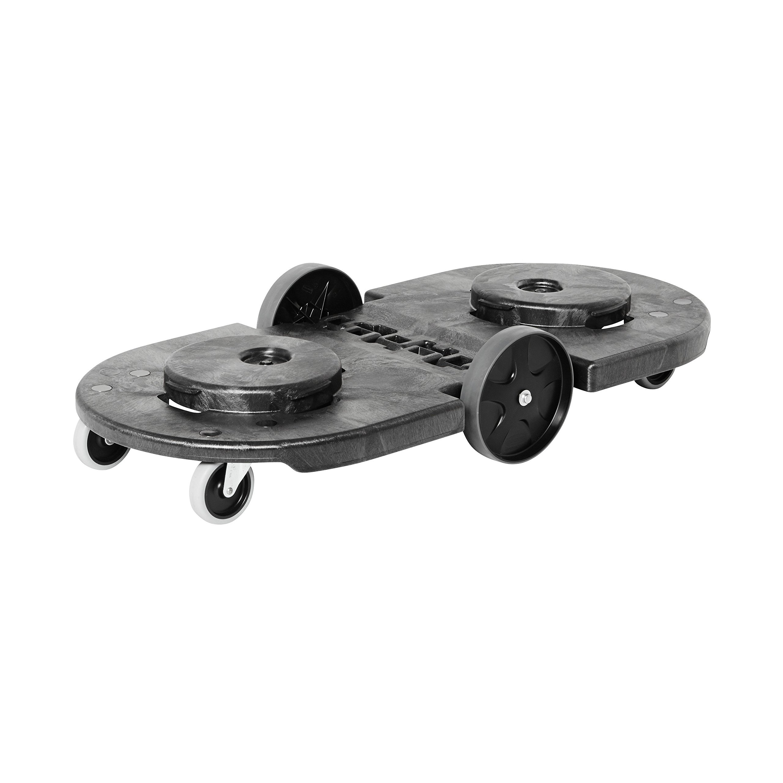 Rubbermaid Commercial Heavy Duty Dolly for BRUTE Trash Cans with Wheels - Black - Ideal for Restaurants, Offices, Warehouses, Airports & Commercial Use - Perfect for Waste Management in High-Traffic Areas