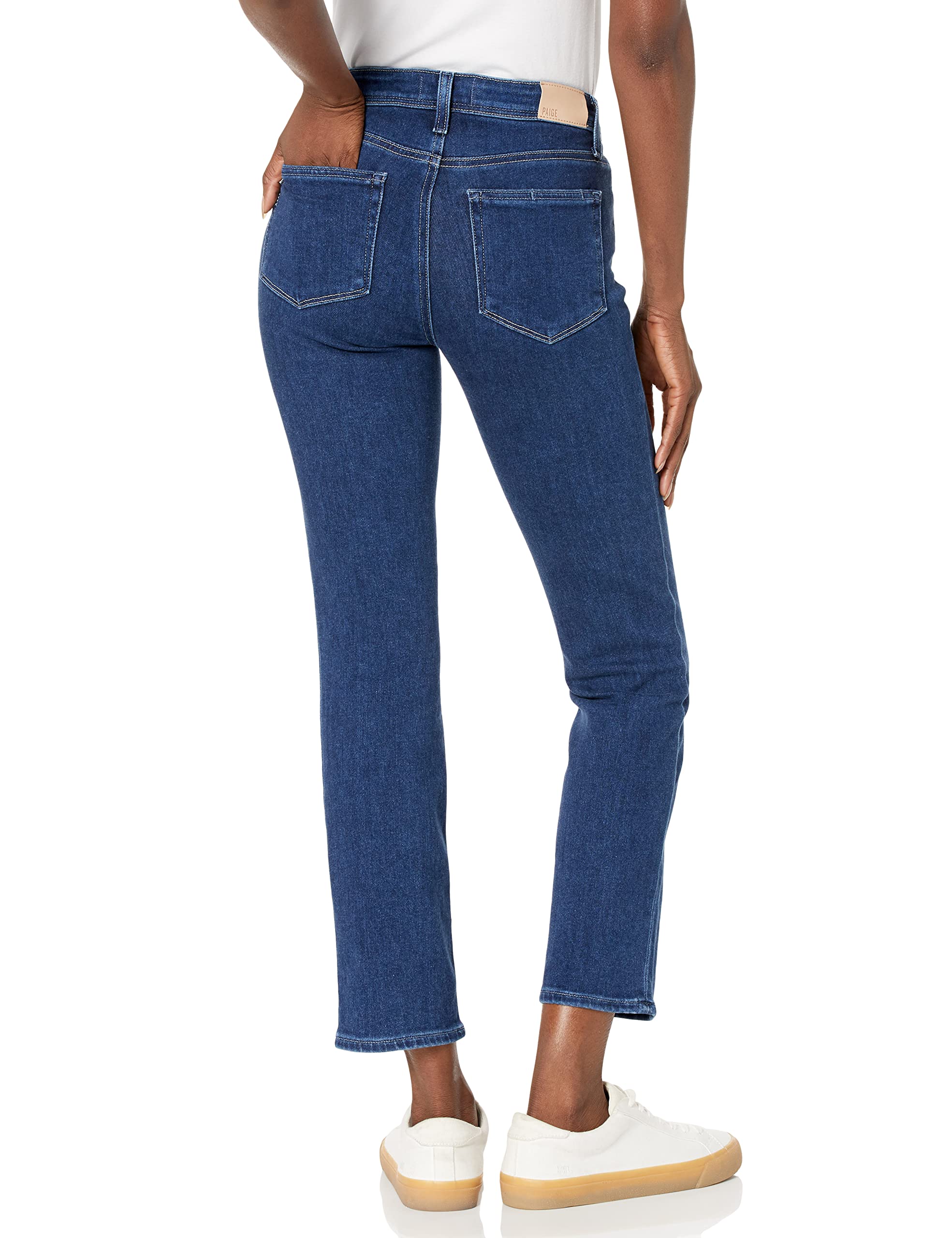 PAIGE Women's Amber High-Rise Skinny Jeans - Stretch Denim Pants for Women | Perfect for Casual Wear, Office Outfits & Date Nights