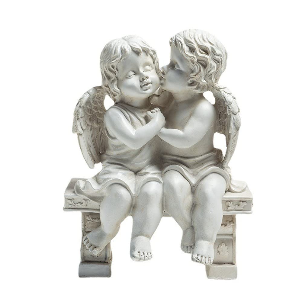 Baby Angel Garden Statue - Outdoor Resin Decoration for Yard & Garden - Weatherproof Garden Ornaments & Lawn Art - Perfect for Patio, Flower Beds & Landscape Decor