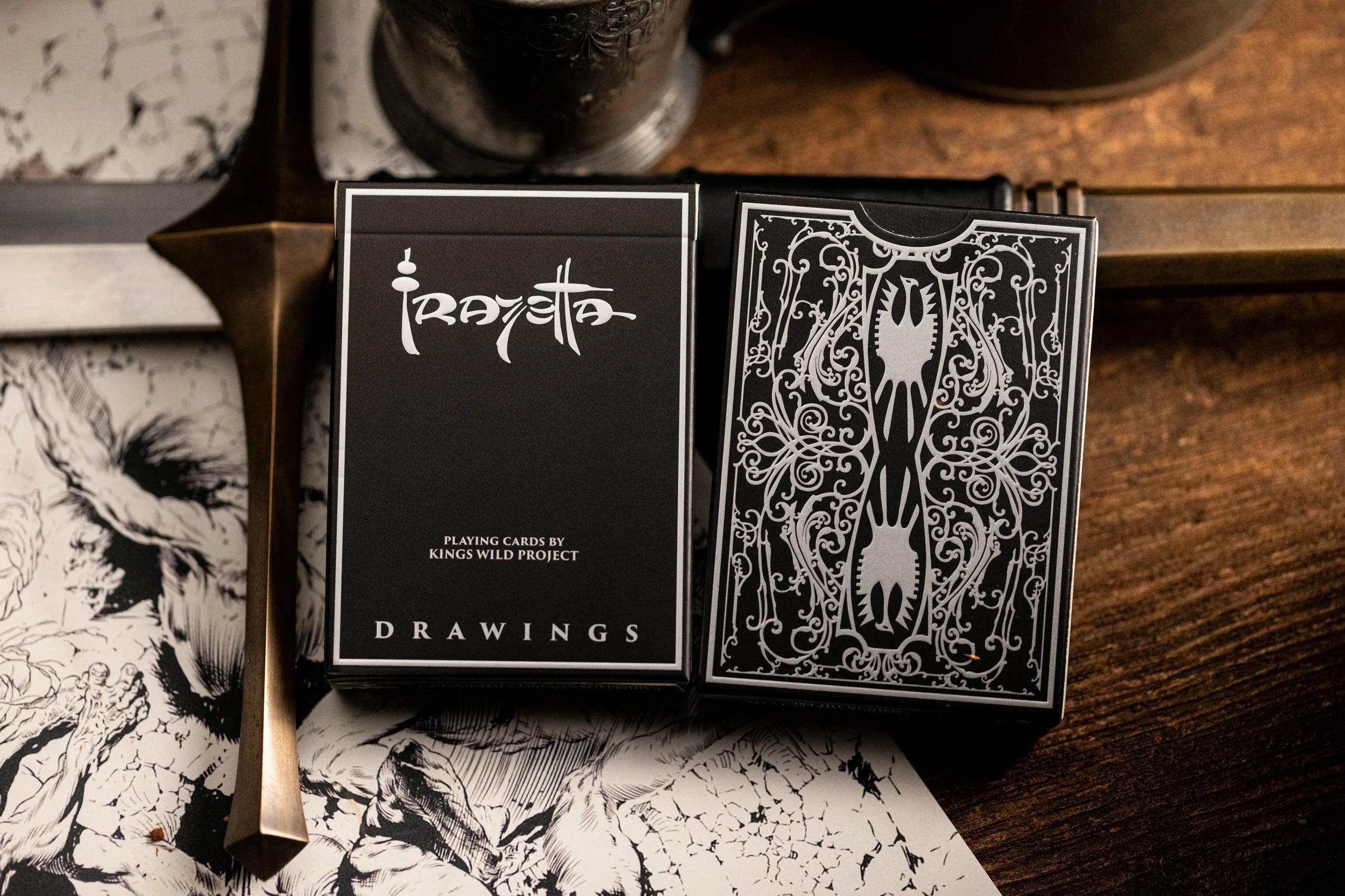 Frazetta Art Museum x Kings Wild Playing Cards - Limited Edition Collectible Deck for Card Games, Magic Tricks & Gifts | Premium Artwork Inspired by Frank Frazetta