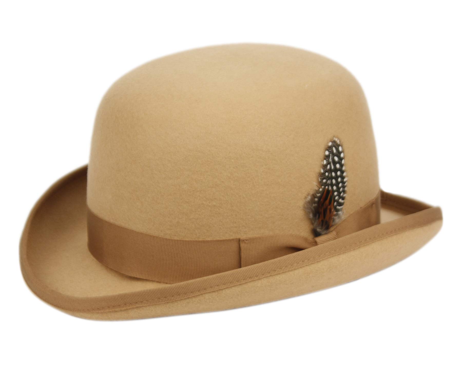 Epoch Wool Felt Derby Hat for Men - Classic Vintage Style Fedora for Formal Occasions, Weddings & Outdoor Events