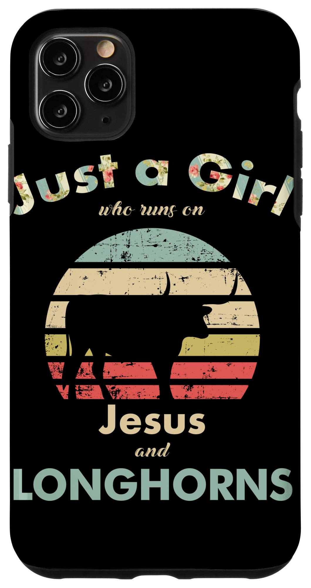 iPhone 11 Pro Max Case - Texas Longhorns Design, Christian Faith Inspired Phone Cover for Women | Perfect for Church, Game Day & Everyday Use