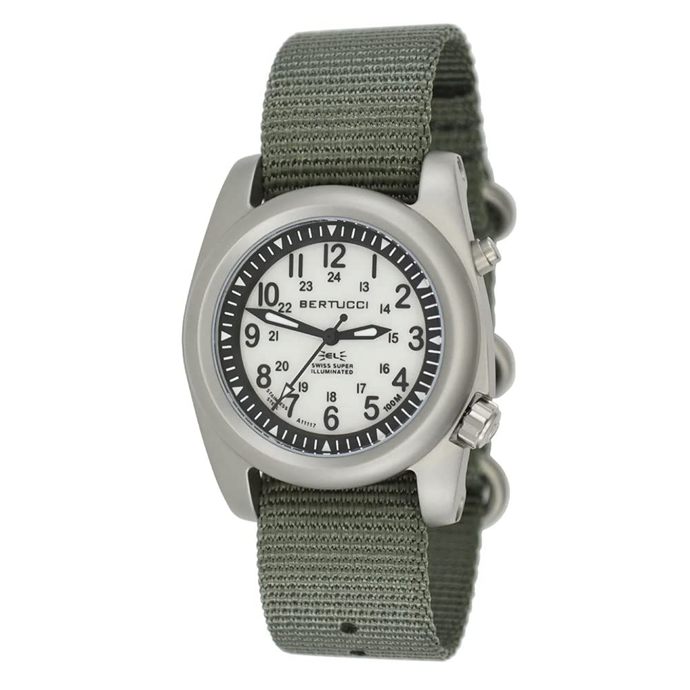 Bertucci A-2SEL Super Illuminated Watch - Military-Grade Tactical Watch with Tritium Night Vision for Outdoor Adventures, Hiking & Camping