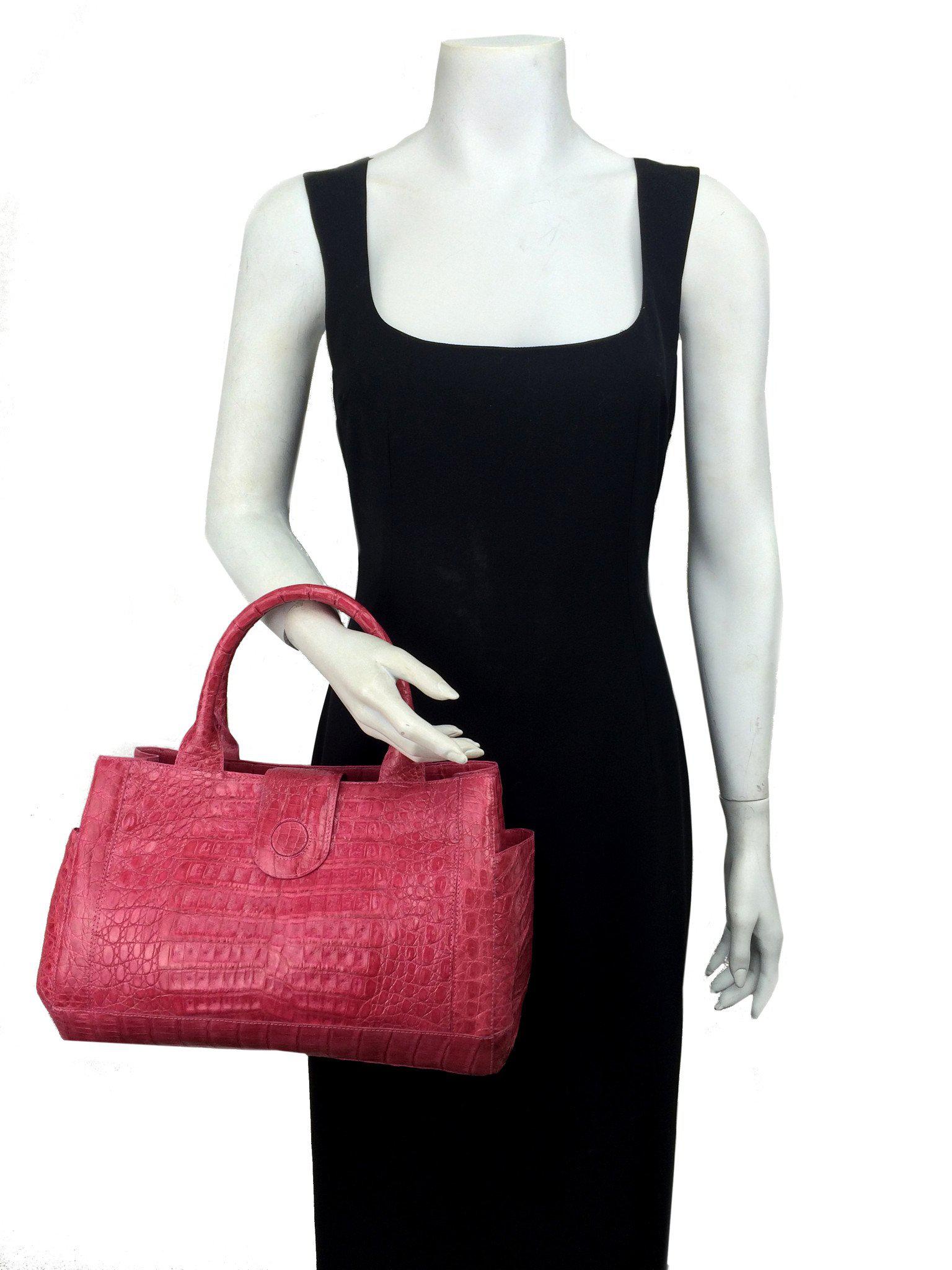 Nancy Gonzalez Medium Crocodile Tote Bag - Luxury Designer Handbag for Women, Genuine Crocodile Leather Purse - Perfect for Work, Travel & Everyday Use