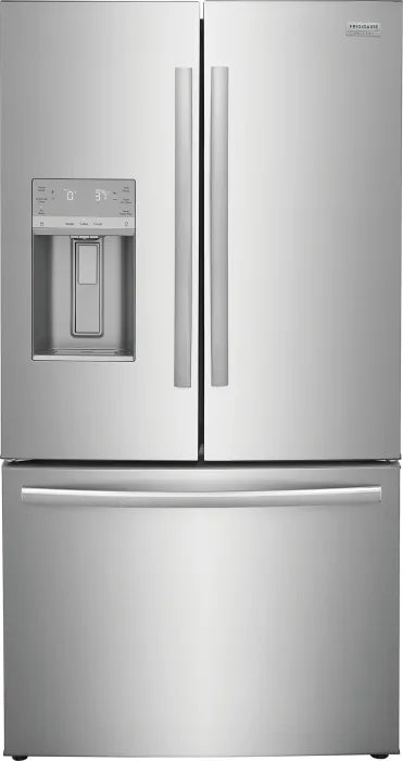 Frigidaire Gallery GRFC2353AF 22.6 Cu. Ft. Counter Depth French Door Refrigerator - Stainless Steel Smart Fridge with Spacious Interior for Modern Kitchen & Open Floor Plan Homes