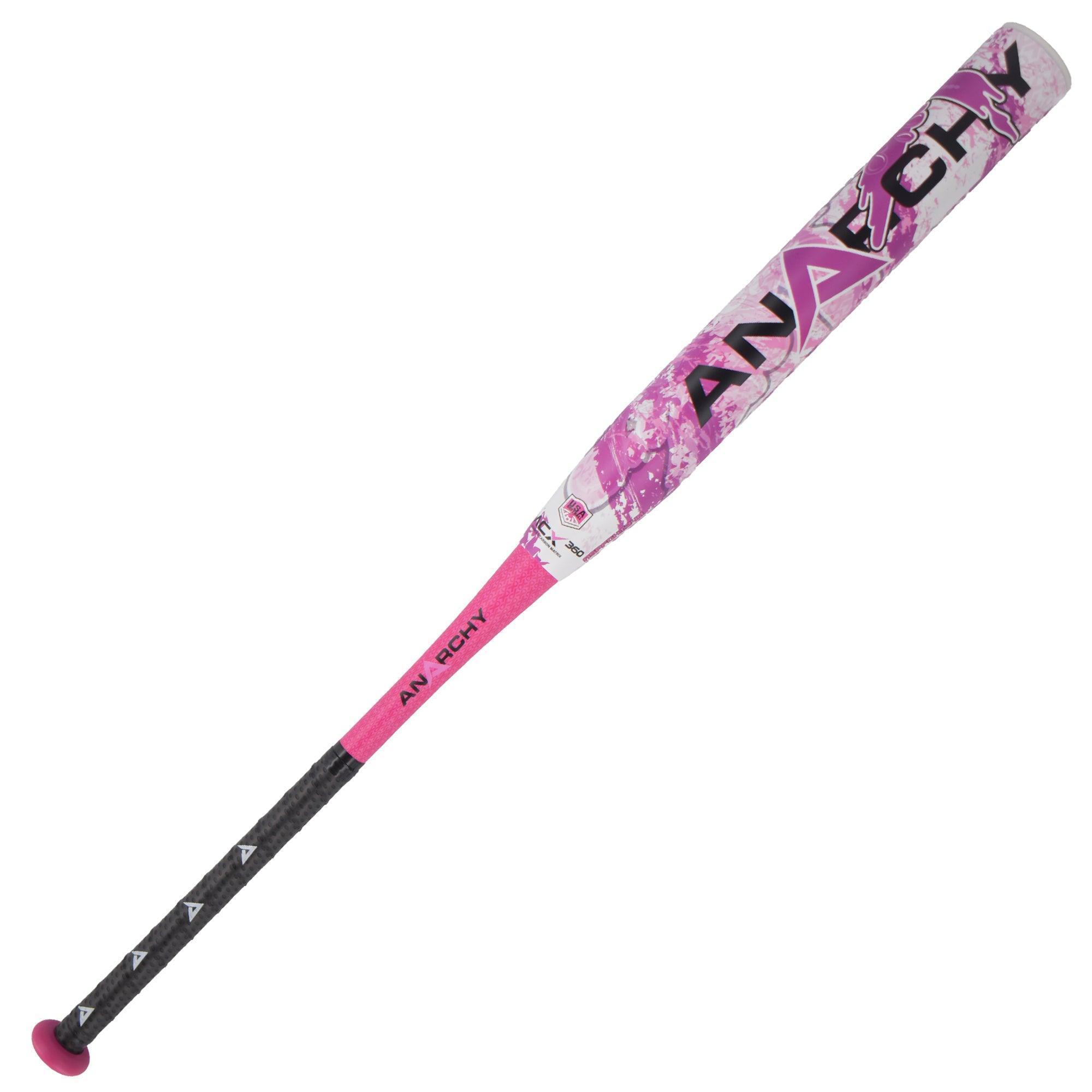 2024 Anarchy Crush Cancer Pink End Load USA/ASA Slowpitch Softball Bat - ASPFGHT24A | Perfect for Competitive Games & Charity Tournaments