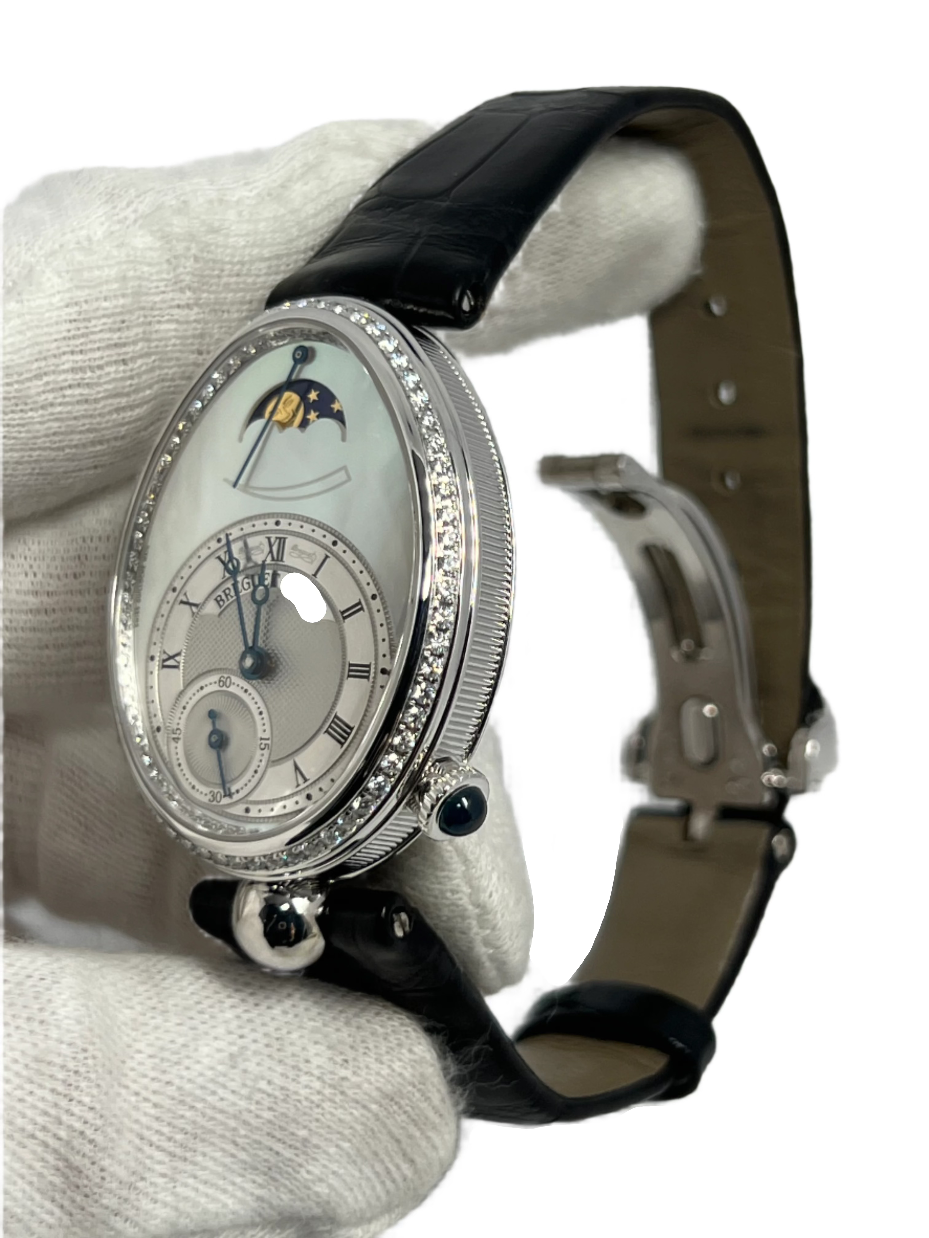 Breguet Reine de Naples Power Reserve 18K White Gold Ladies Watch - Luxury Automatic Women's Timepiece for Formal Events & Special Occasions