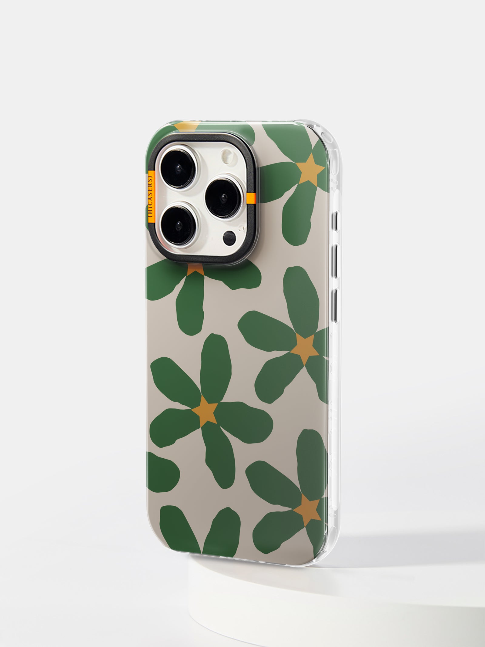 Starry Blossom Phone Case Khaki - Trendy Protective Cover for iPhone & Samsung - Perfect for Everyday Use, Travel & Outdoor Activities