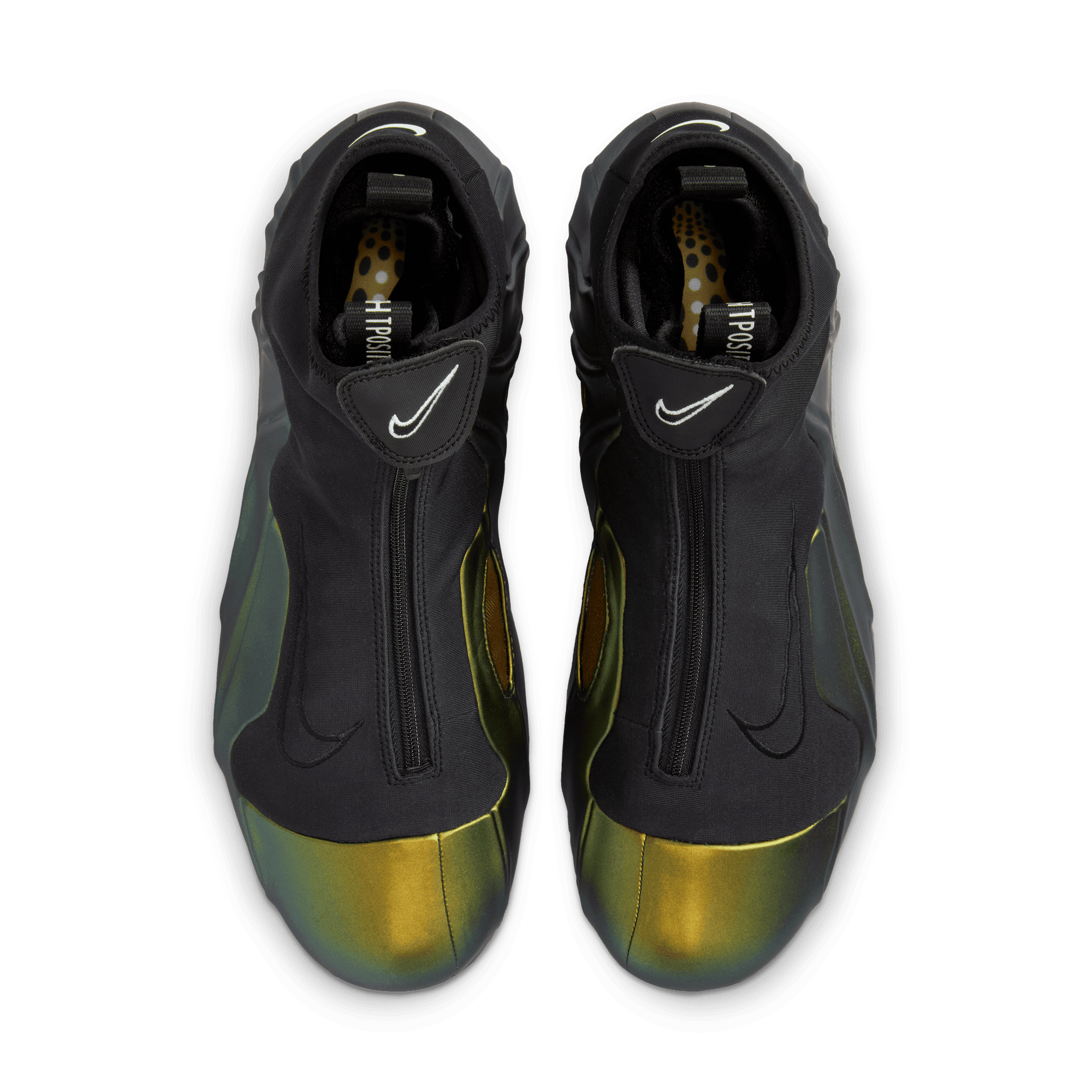 Nike Air Flightposite QS Metallic Gold Basketball Shoes for Men - High-Performance Hoops & Streetwear Sneakers - Perfect for Basketball Games, Training, and Urban Fashion