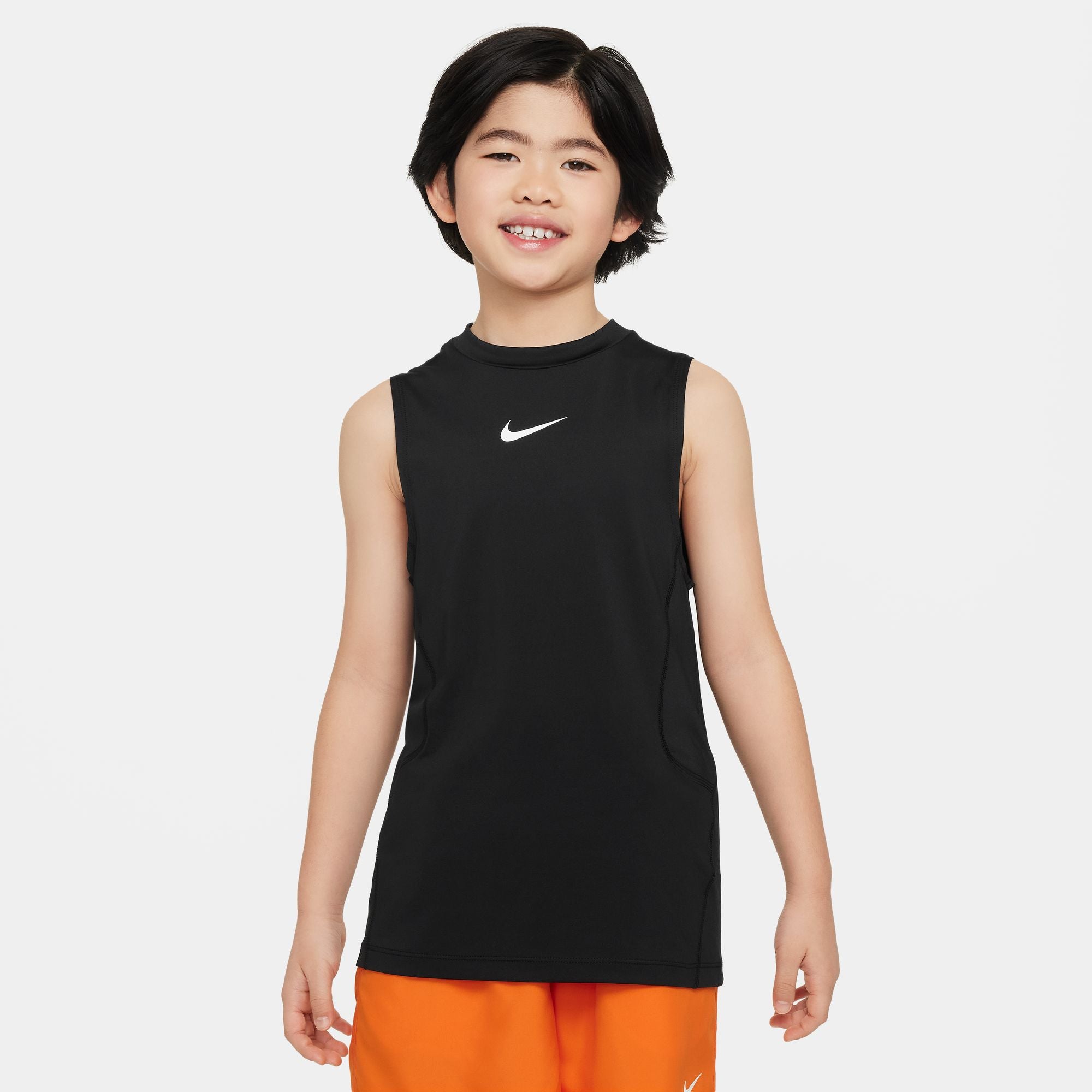 Nike Youth Pro Sleeveless Tee for Boys - Lightweight Athletic Shirt for Basketball, Running & Gym Workouts - Moisture-Wicking Performance Top for Kids Sports & Active Play