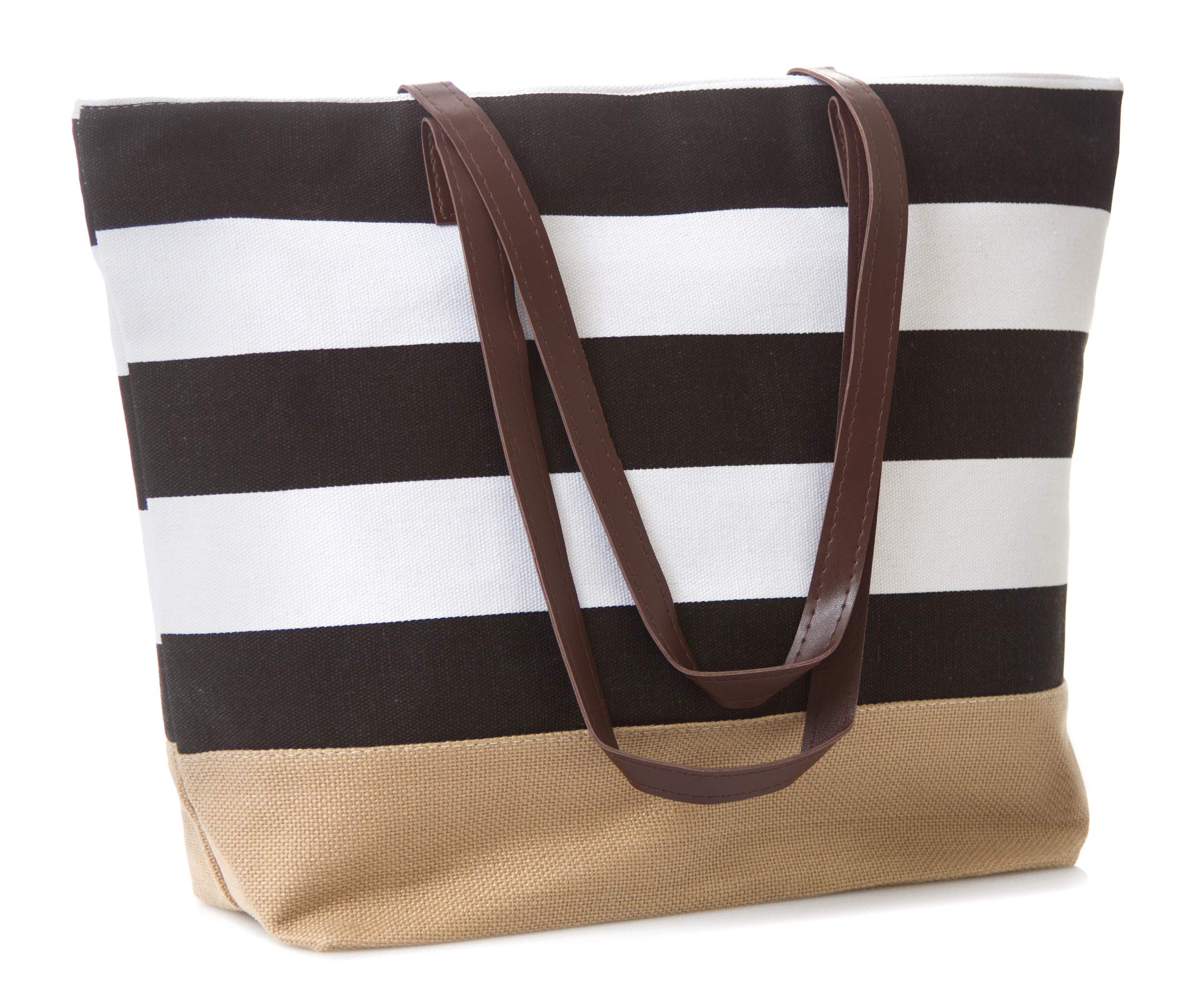 Waterproof Travel Tote Bag for Women - Lightweight Beach Bag with Pockets - Perfect for Shopping, Gym, Work & Vacation
