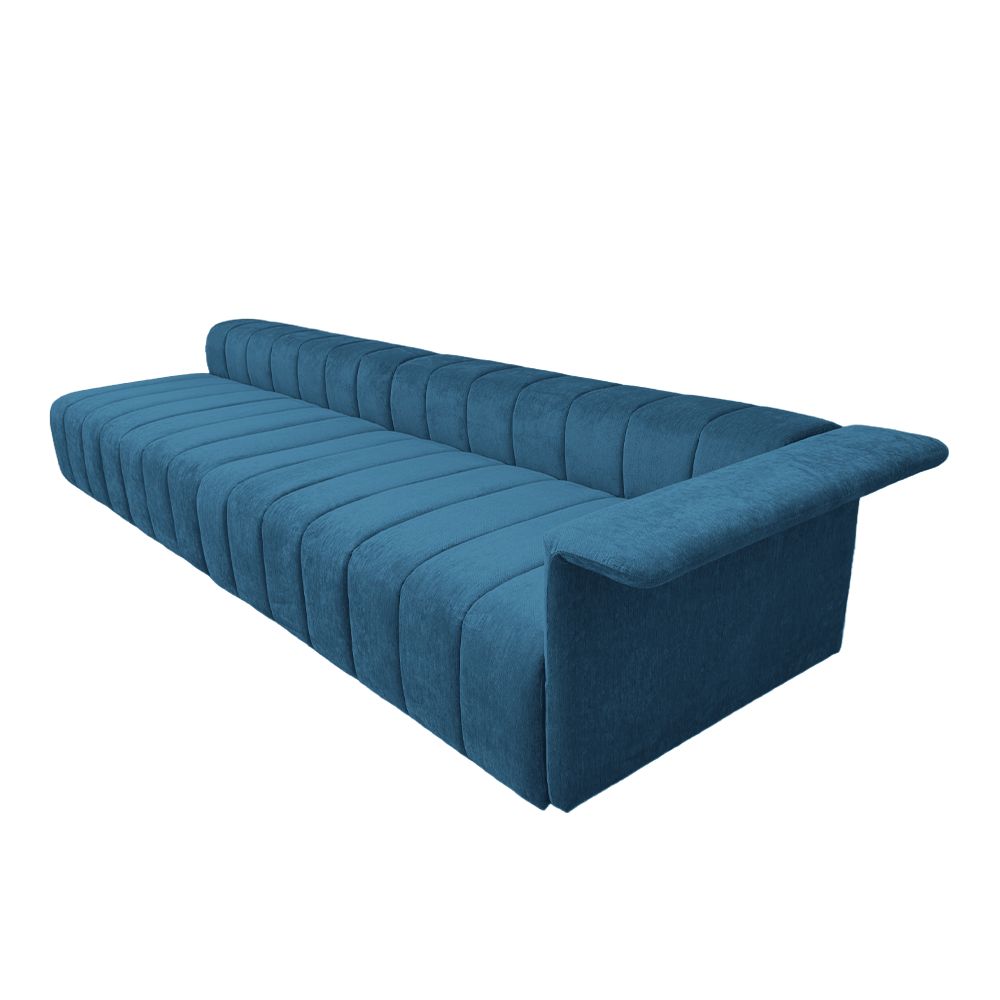Luxury Marlon Velvet Chaise Sectional Sofa - Modern Upholstered Living Room Furniture for Small Spaces | Perfect for Apartments, Lofts & Home Theater Seating