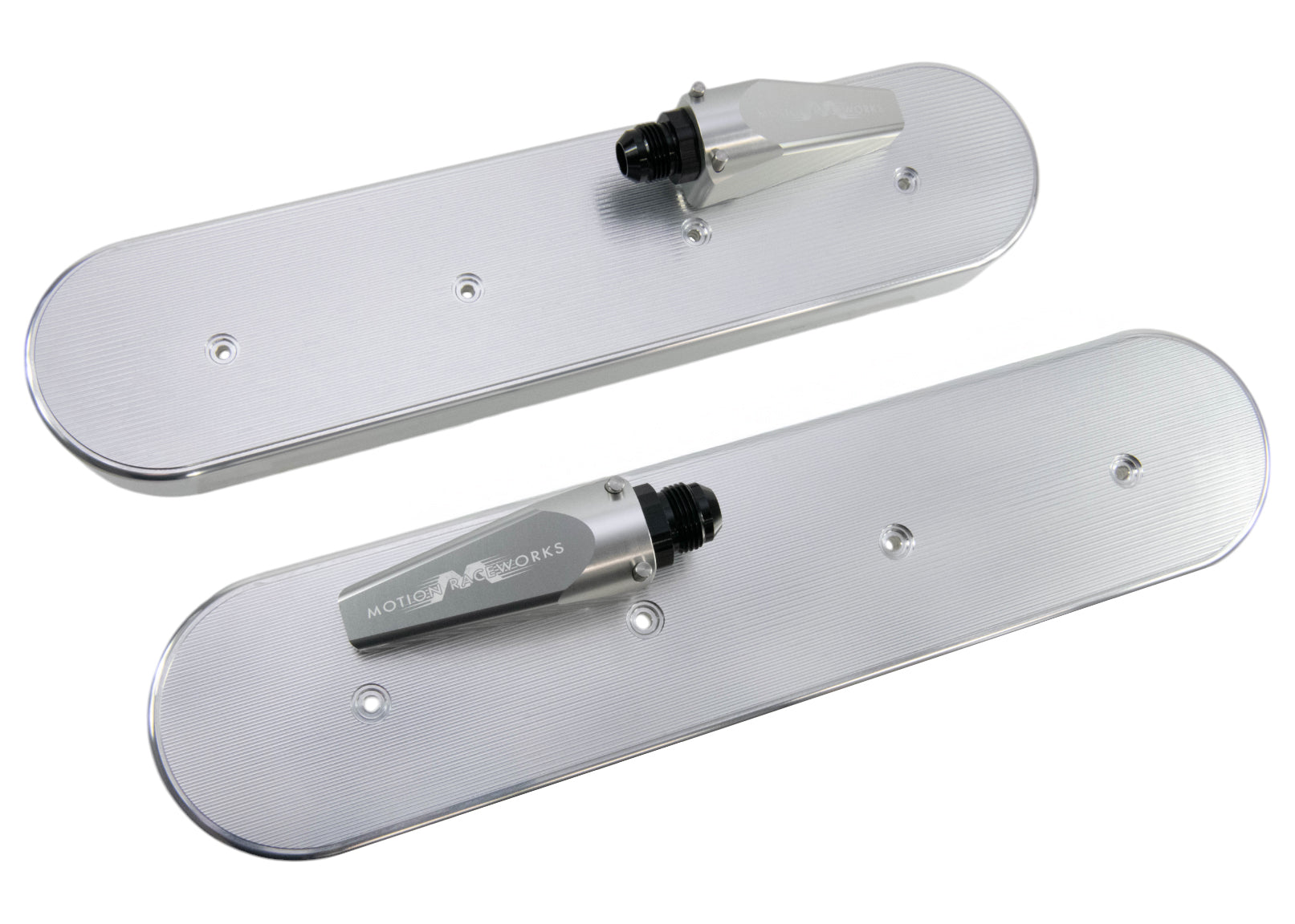 LS Race Billet Aluminum Valve Covers with Motion Quick Release Breathers - High Performance Engine Upgrade for Chevy, Ford, Dodge Muscle Cars & Hot Rods