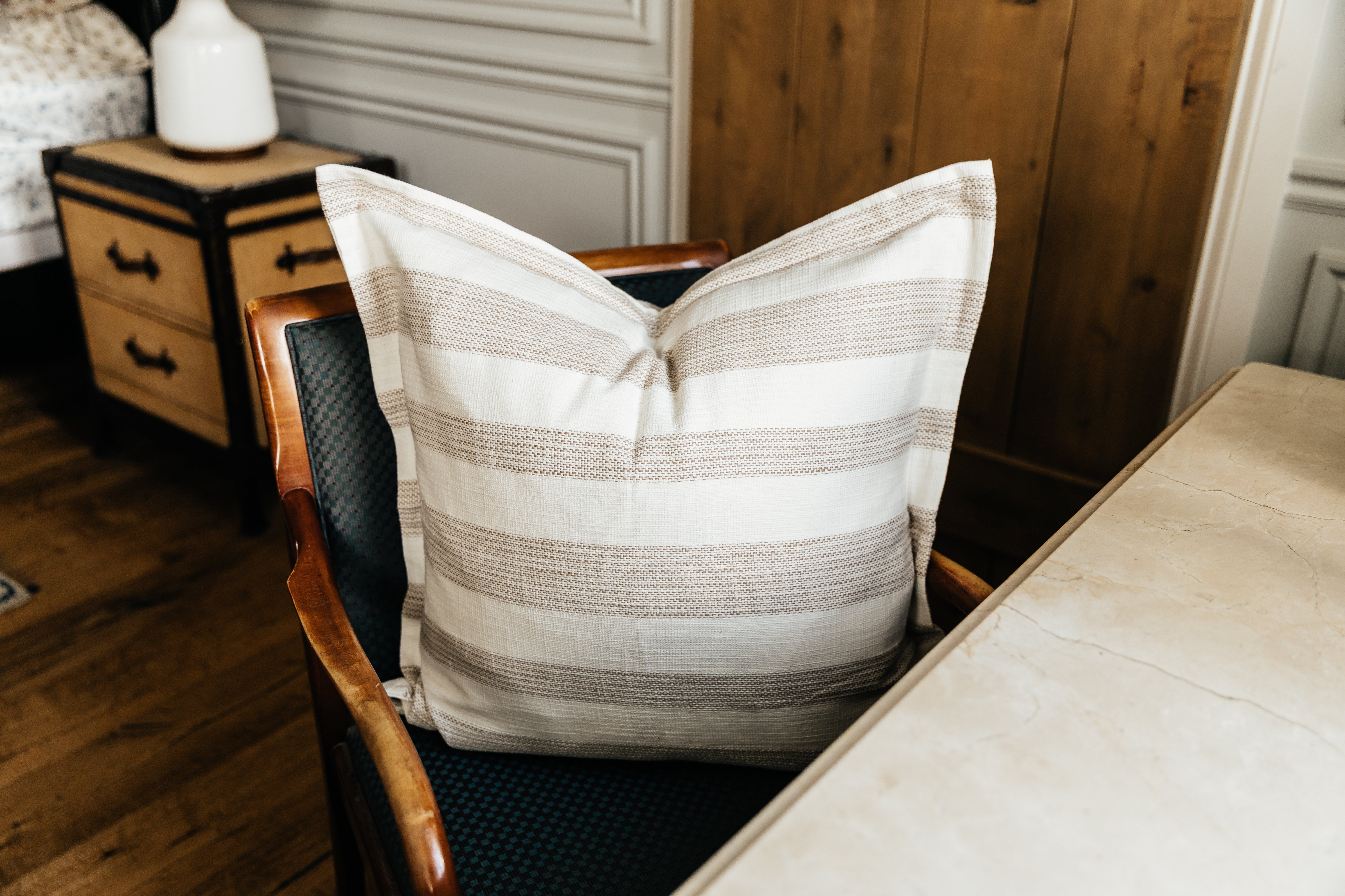 Premium Hayden Euro Pillow Cover - Soft & Breathable Cotton Linen Blend - 26x26 Inches - Decorative Cushion Case for Sofa, Bed, Living Room - Home Decor Essentials