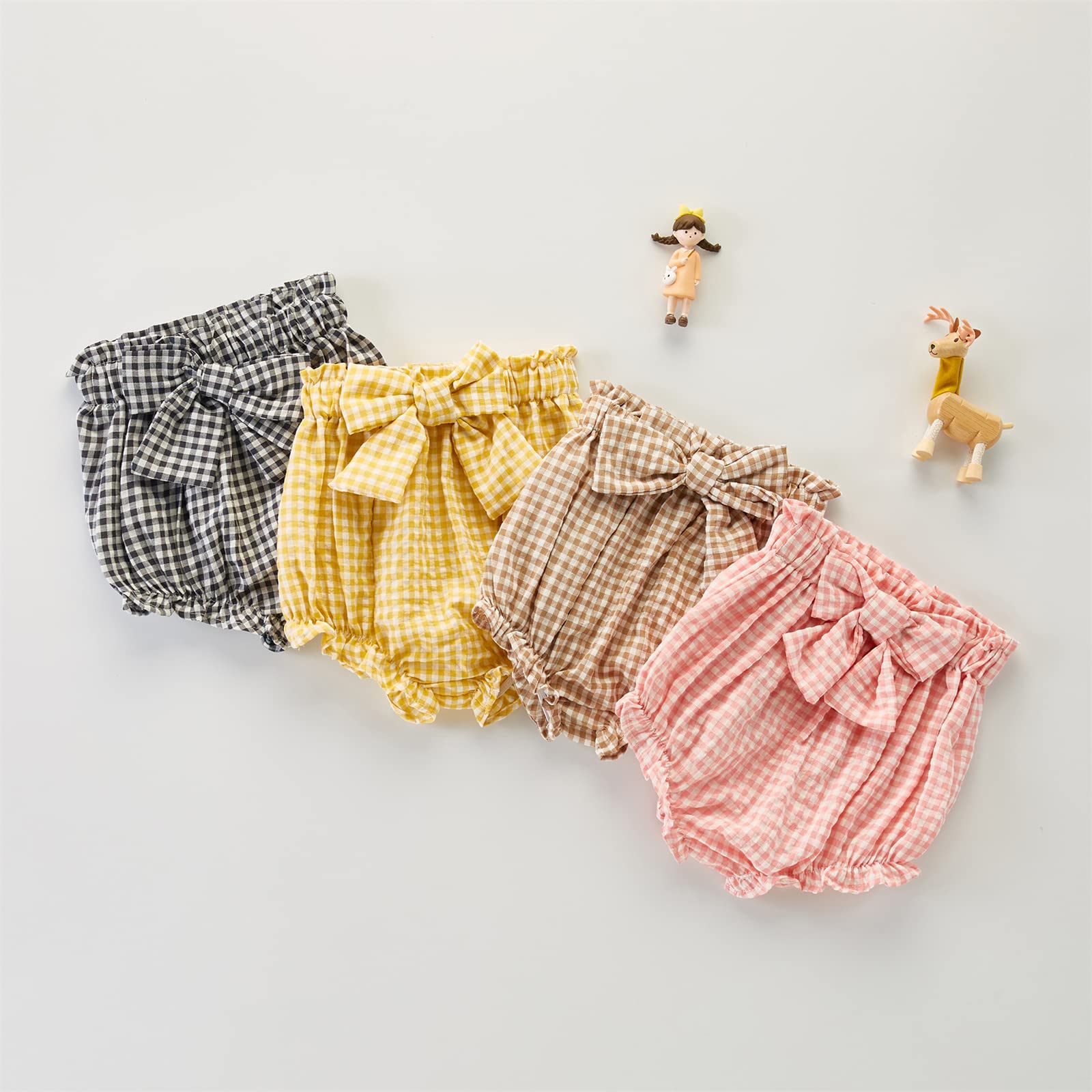 Soft Cotton Newborn Baby Girl Bloomers Diaper Covers with Ruffles - Breathable Underwear Shorts & Pants for Summer Outfits - Perfect for Playtime, Photo Shoots, and Daily Wear