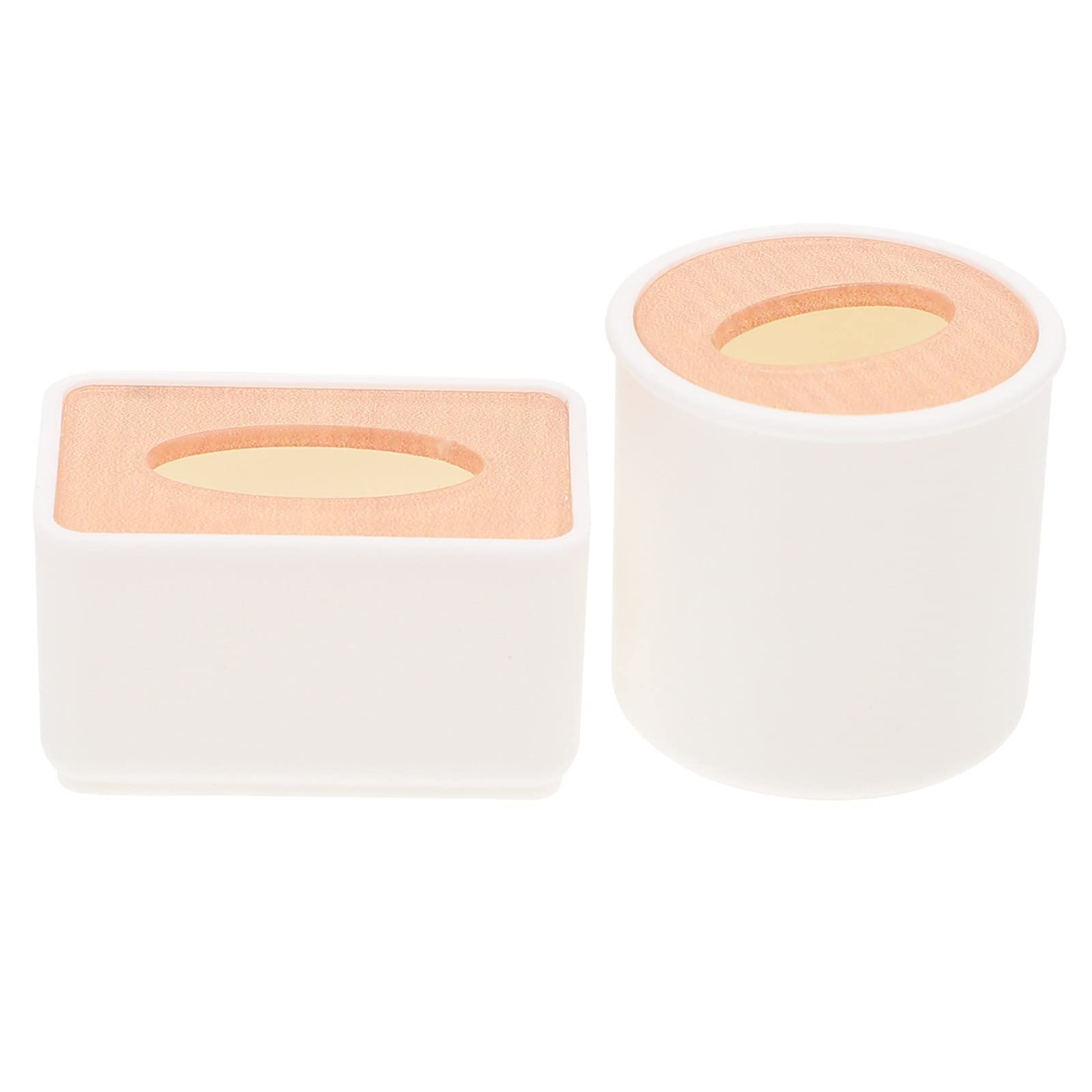 DOITOOL Miniature House Tissue Box - 2 Pack Plastic Paper Storage Container for Home Decor, DIY Dollhouse, Craft Room & Bathroom Organization