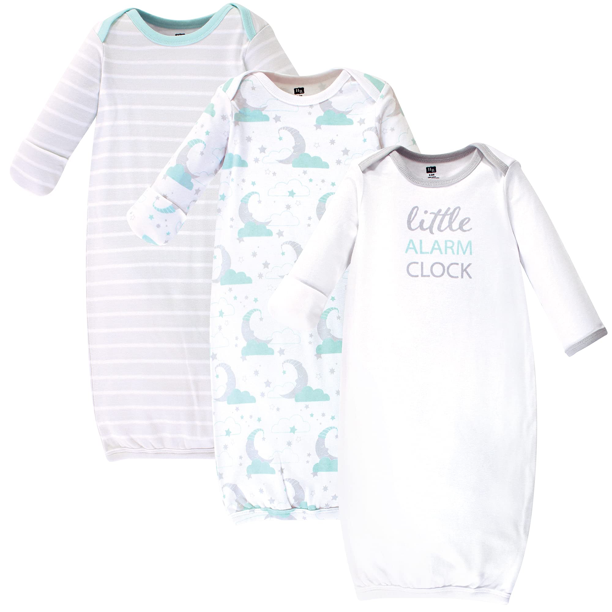 Hudson Baby Girls' Cotton Gowns - Soft Sleepwear for Newborns