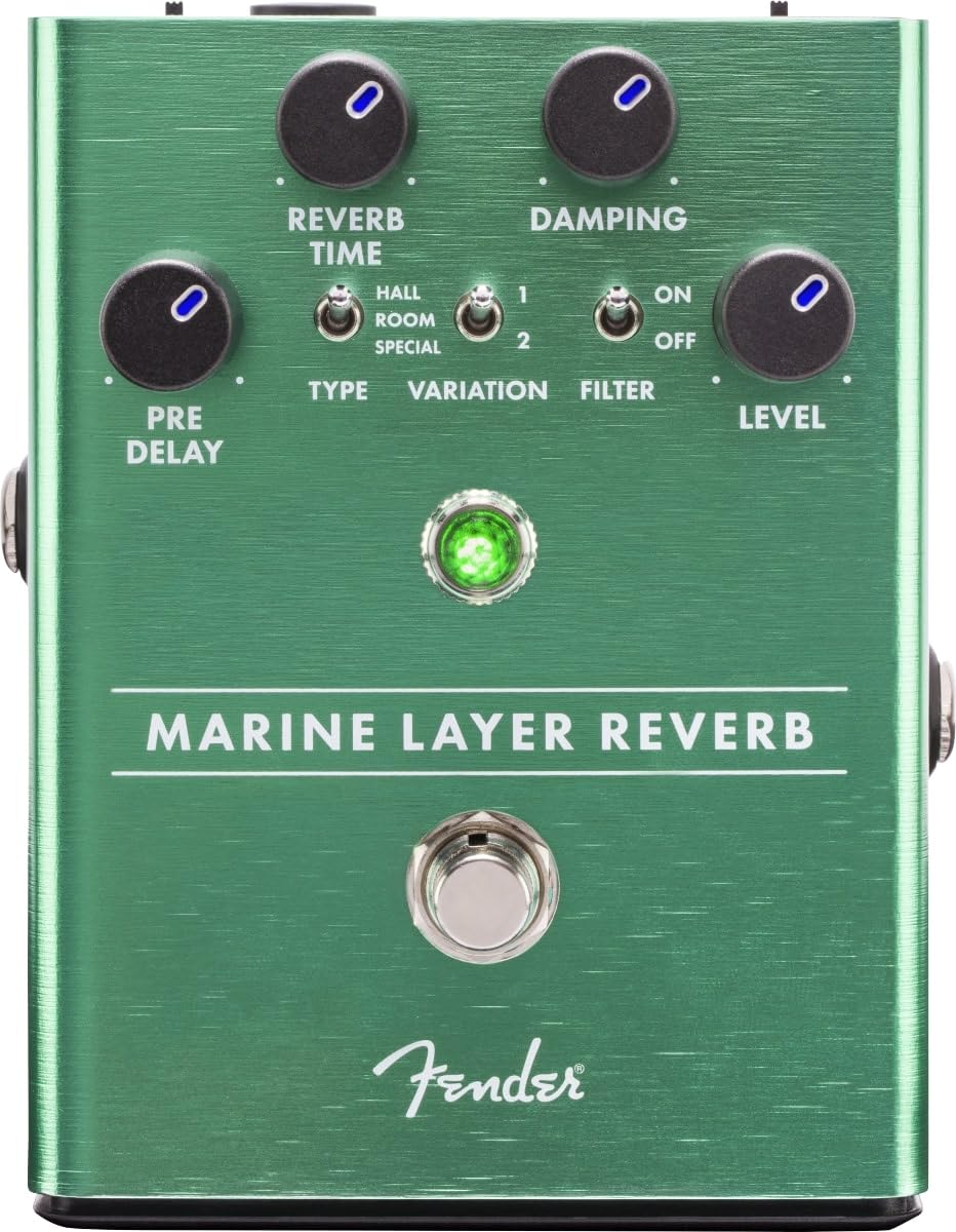 Fender Marine Layer Reverb Pedal - Premium Guitar Effects Pedal for Professional Musicians | Perfect for Studio Recording & Live Performances