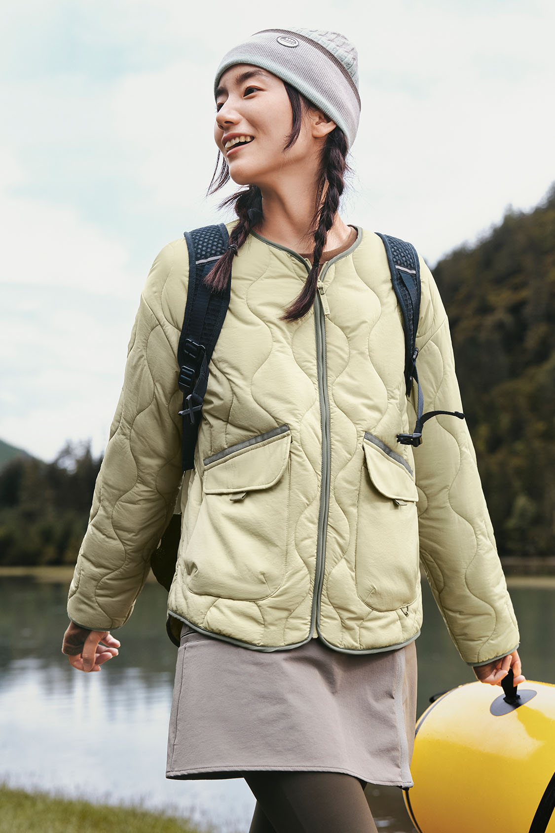 WarmCrew Women's Midweight Fleece Jacket - Lightweight Insulated Winter Coat for Hiking, Camping & Outdoor Activities