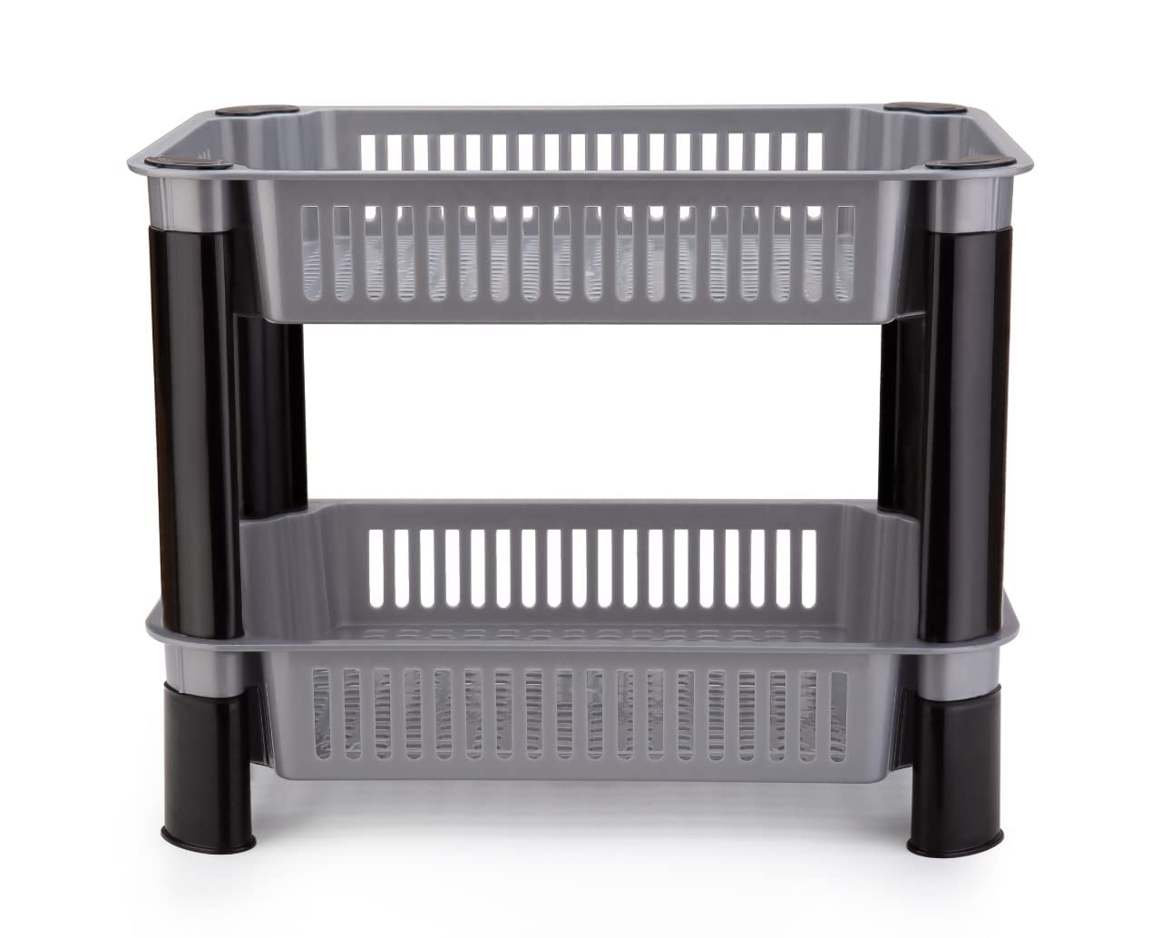 Kepzell 2-Tier Multi-Purpose Storage Organizer Cart for Kitchen, Bathroom, Pantry - Perfect for Vegetables, Fruits, Snacks, Onions, Potatoes & Home Organization | Space-Saving Rolling Trolley for Small Spaces & Clutter-Free Living