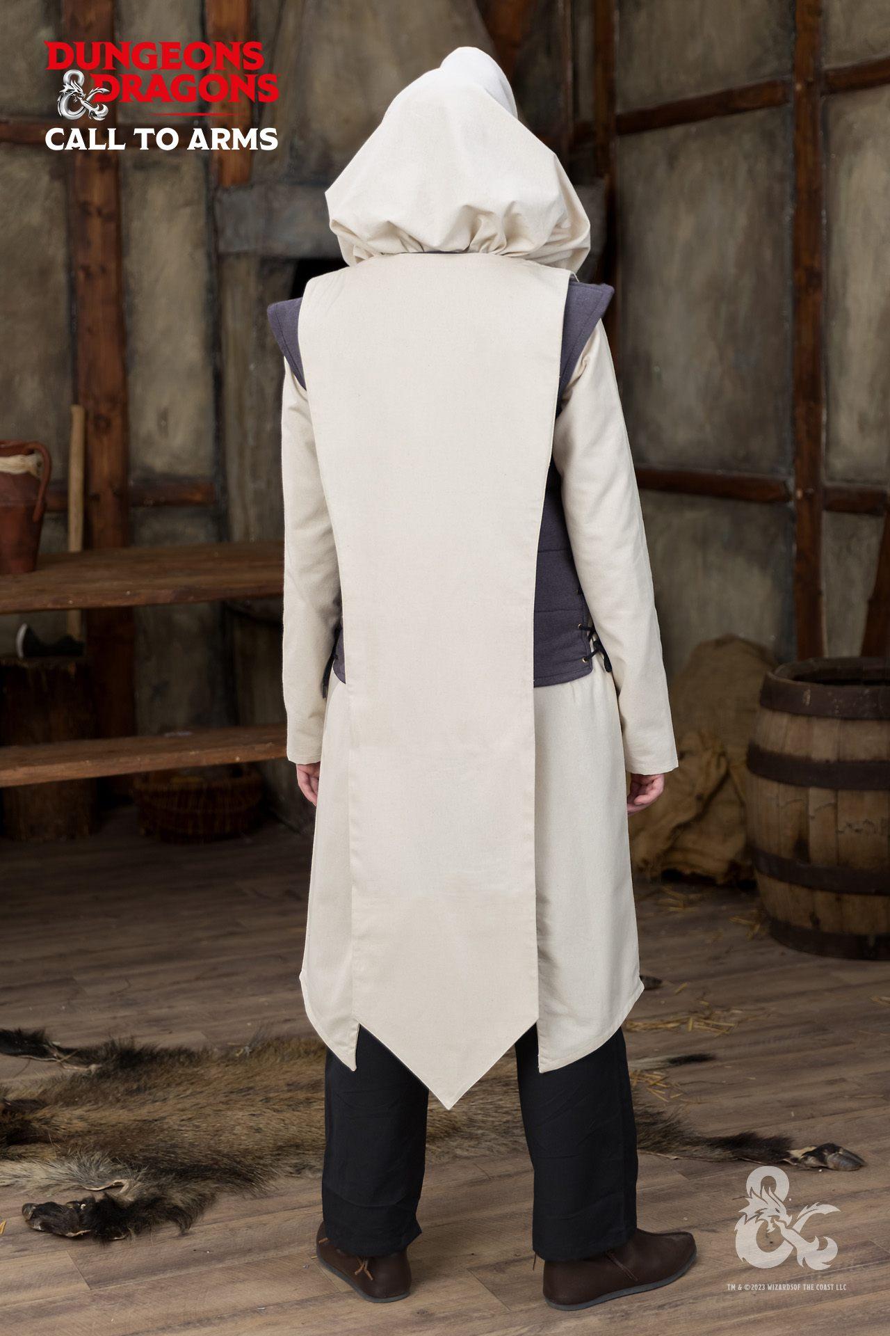 Dungeons & Dragons Paladin Tabard - Natural Linen Medieval Costume for Cosplay, LARP & Renaissance Faires | Perfect for D&D Game Nights & Fantasy Events
