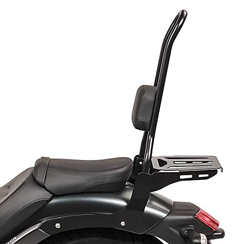 Craftride RH12-4 Sissy Bar Set with Crash Bar for Kawasaki Vulcan S & Vulcan Café 2015-2024 Models | Perfect for Long Rides, Passenger Comfort & Motorcycle Safety Accessories