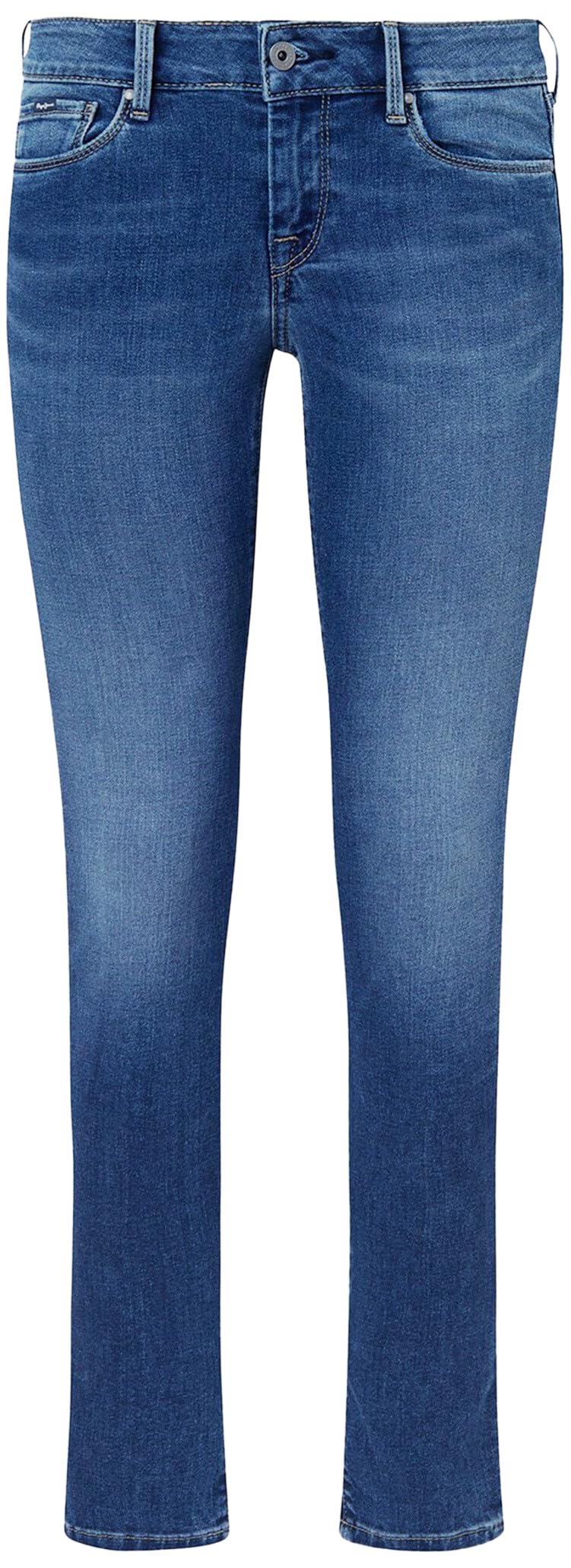 Pepe Jeans Soho Women's Skinny Jeans - Blue Denim Pants, Size EU 34/36 (US 25/30) - Slim Fit Stretch Comfort for Casual Wear & Night Out