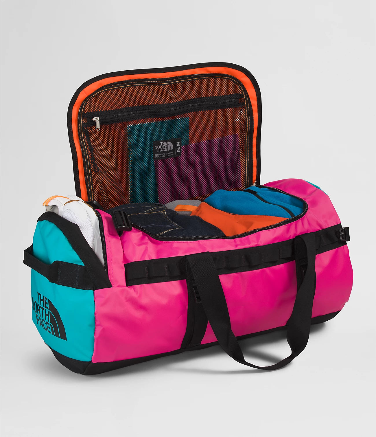 Base Camp Duffel Bag M 71L - Durable Travel Duffel for Camping, Hiking & Outdoor Adventures - NF0A52SA Past Season - Perfect for Gear Storage & Weekend Getaways