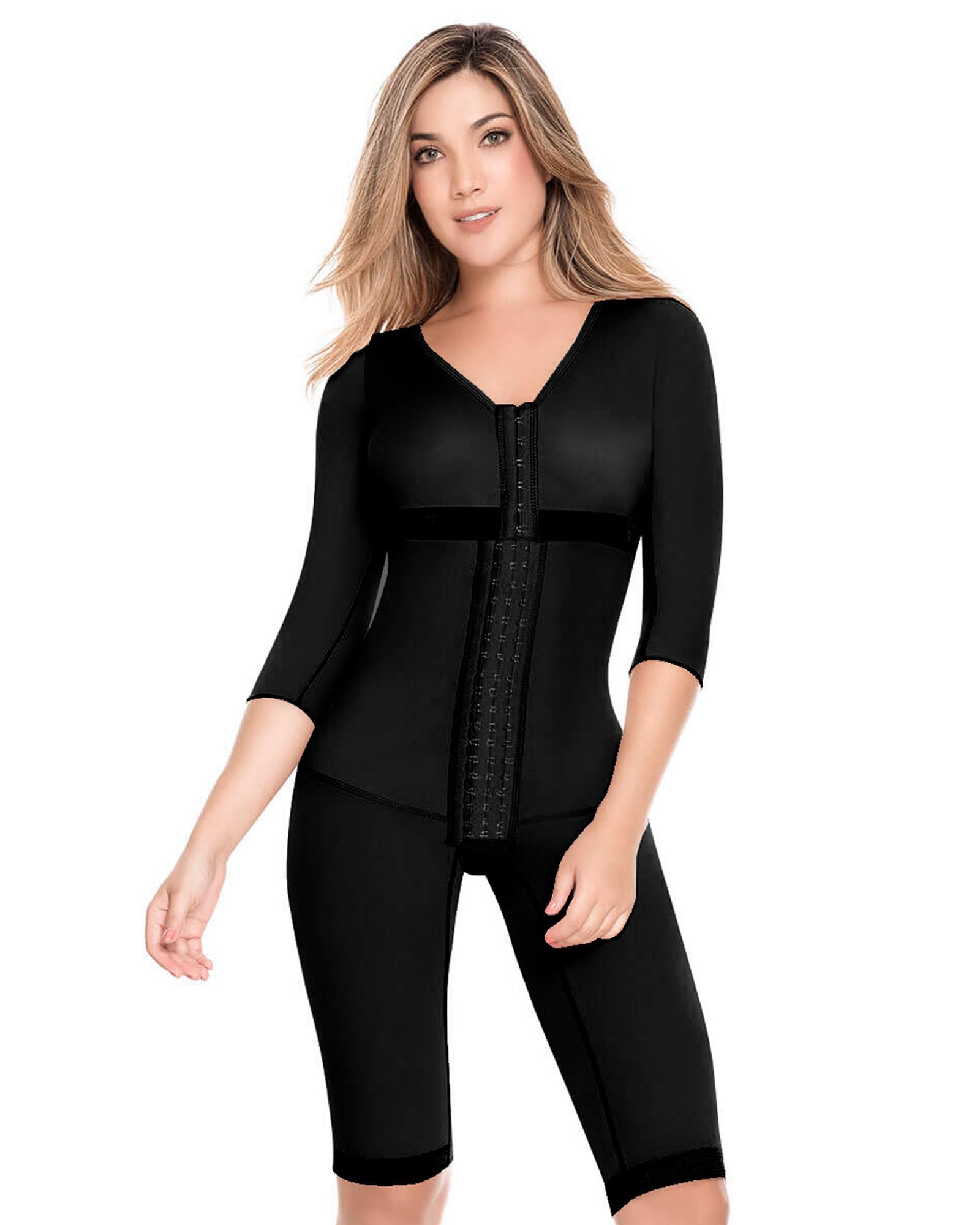 DELIE Fajas Colombianas 103 High Compression Shapewear Bodysuit - Tummy Control & Body Shaper for Women | Perfect for Postpartum, Workout & Everyday Wear
