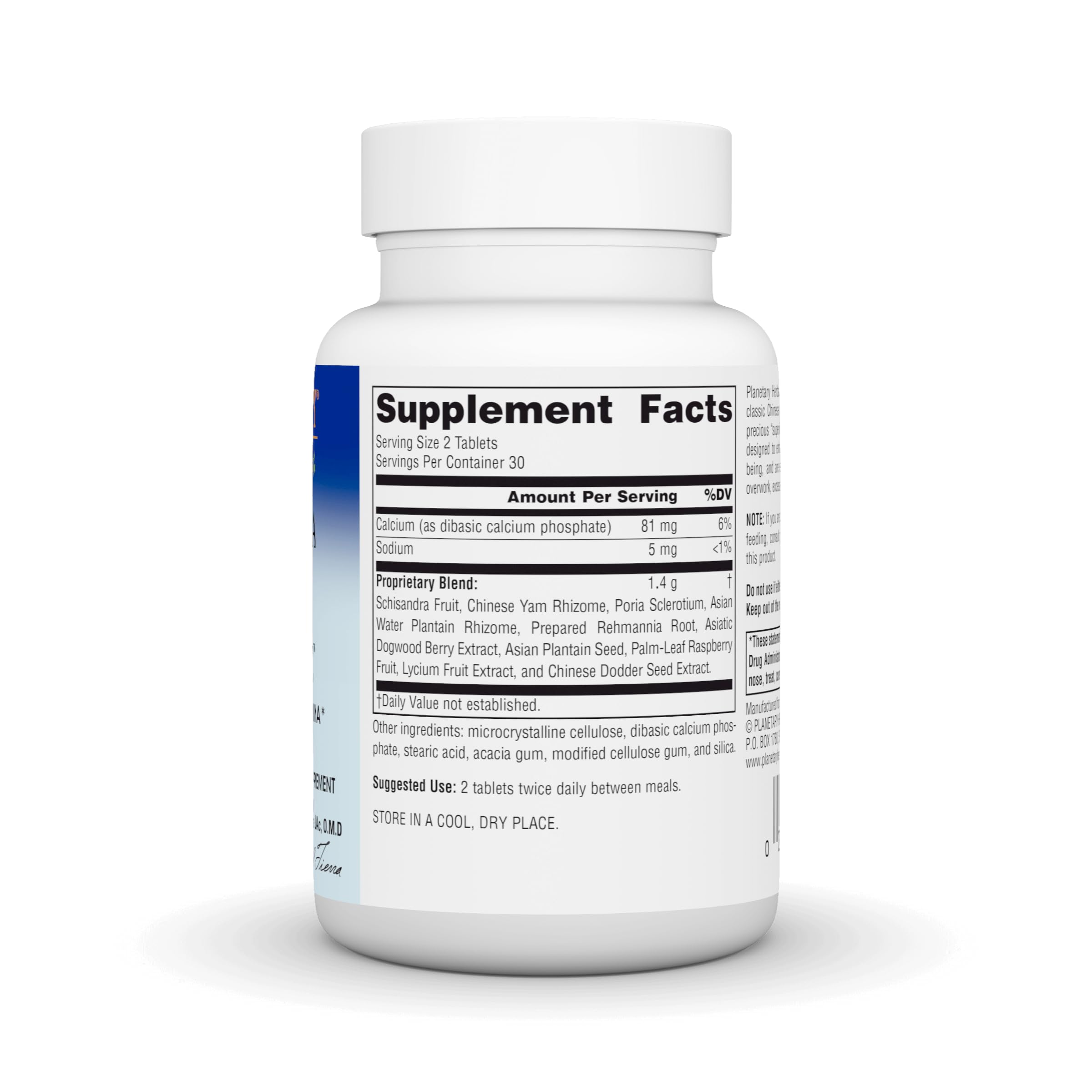 Planetary Herbals Schisandra Adrenal Complex 710mg with Yam Rhizome & Poria Sclerotium - 60 Tablets for Stress Relief & Adrenal Support