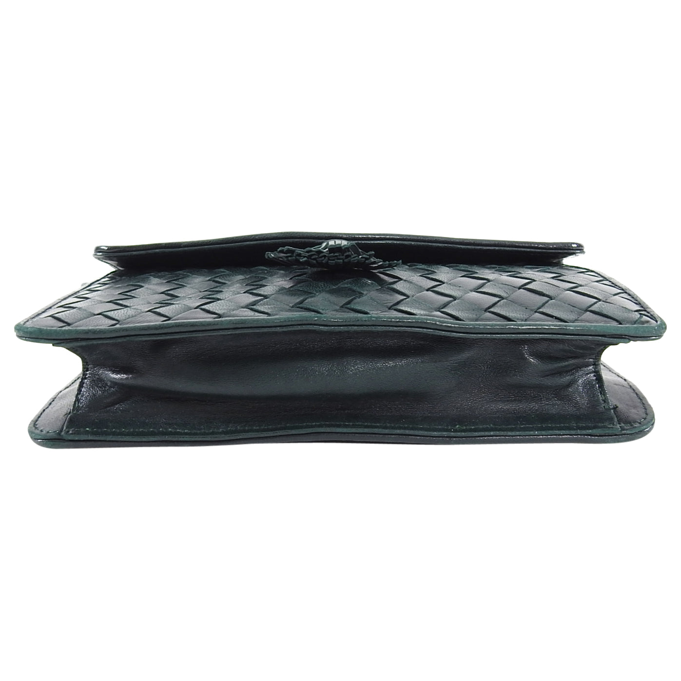 Bottega Veneta Vintage Small Green Intrecciato Leather Crossbody Bag for Women | Luxury Designer Shoulder Purse | Perfect for Date Night, Travel & Everyday Use