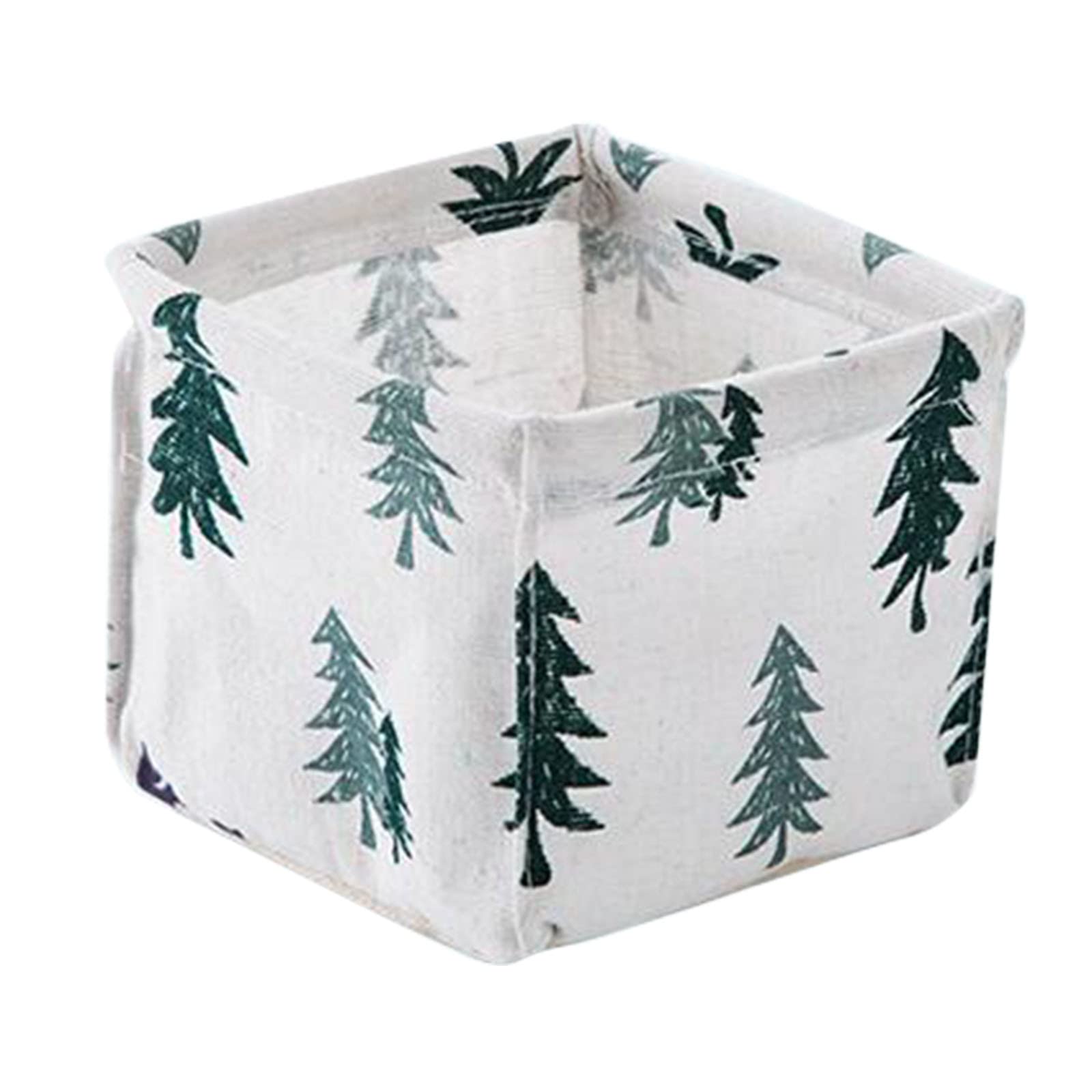 Cotton Linen Desktop Storage Box - Desk Organizer for Stationery, Cosmetics & Sundries | Under Bed Plastic Storage Container (Size B, One Size) | Perfect for Home, Office & Dorm Organization
